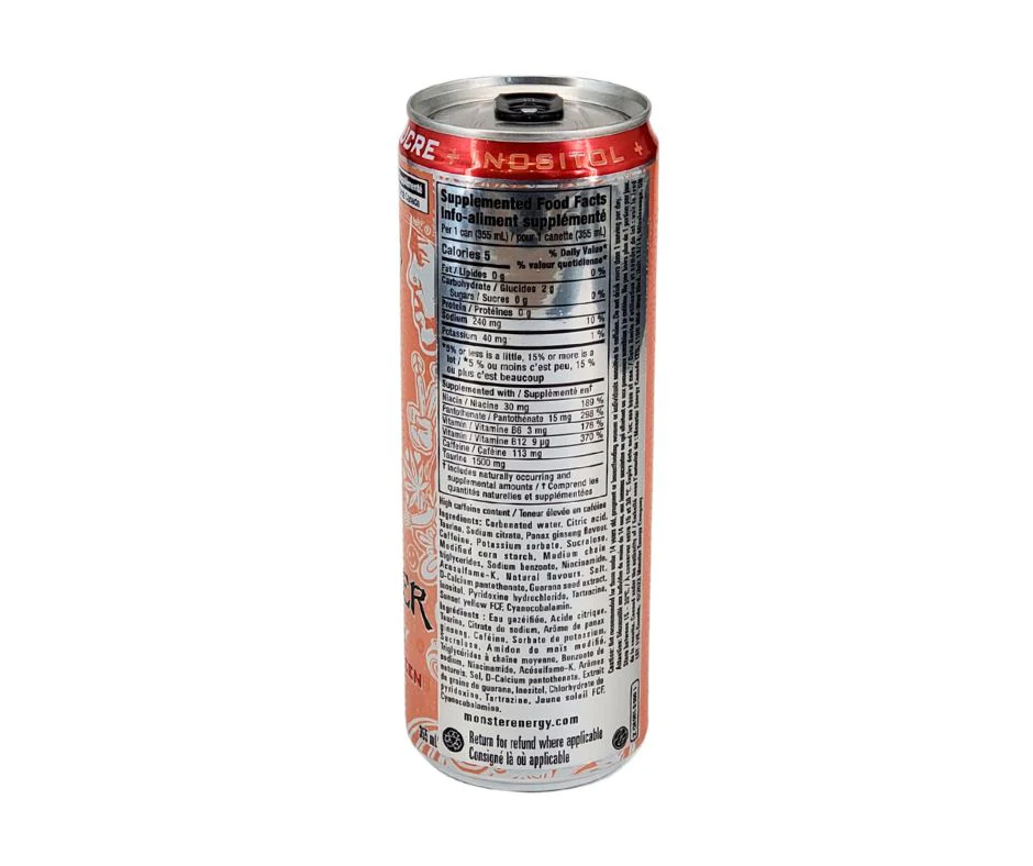 Monster - Zero Ultra Peachy Keen Drink - Cans  8pk - Image 3