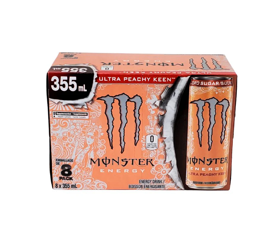 Monster - Zero Ultra Peachy Keen Drink - Cans  8pk - Image 6