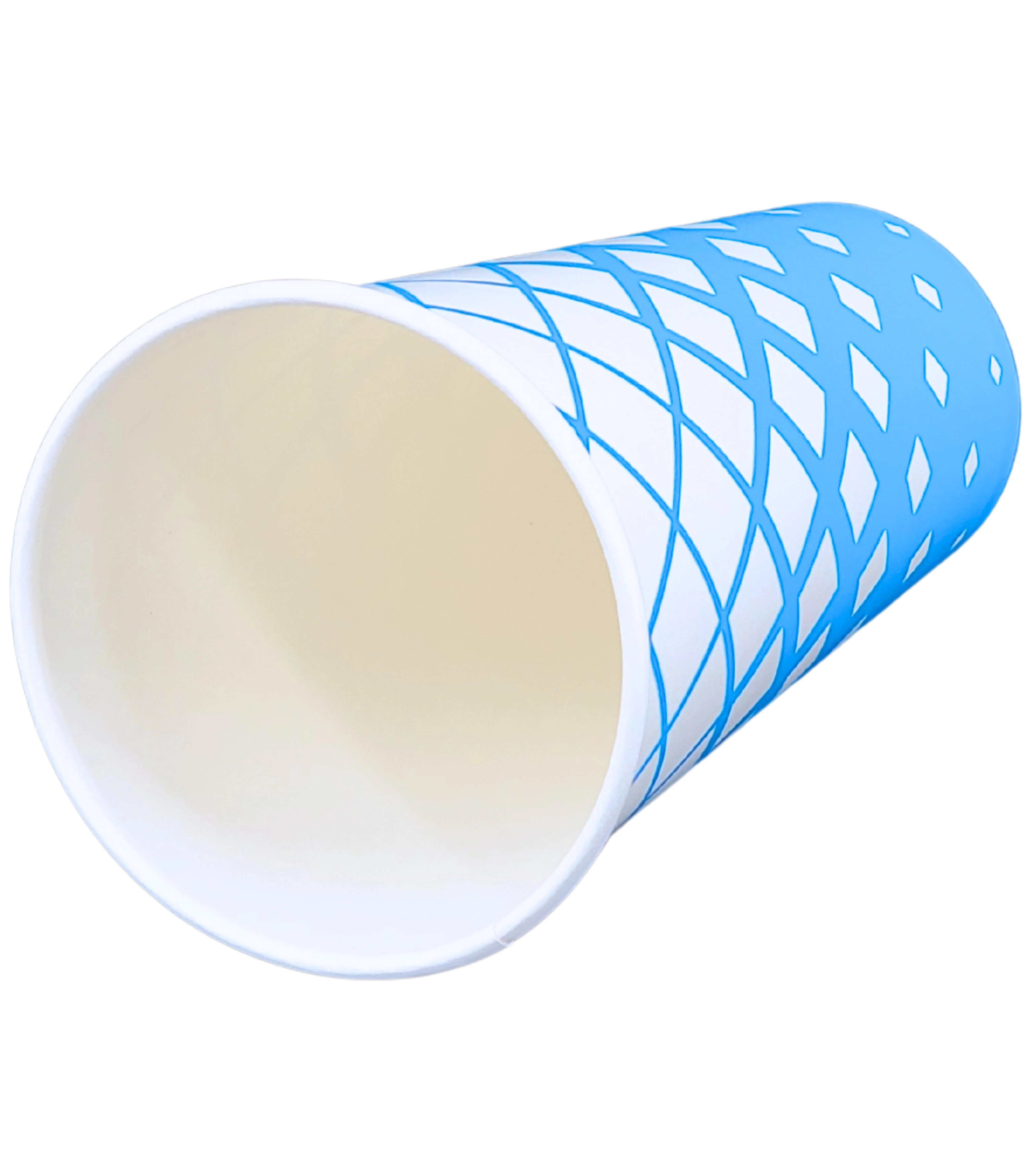 Morning Dew - 22oz Cold Paper Cups - Ice Blue Print - CPC22R - Image 5