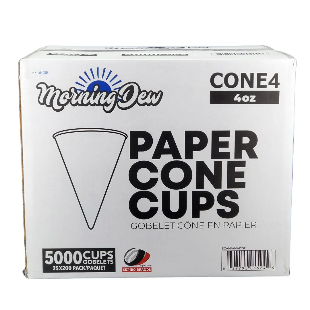 Morning Dew - 4 oz Paper Cone Cup - CONE4 - Image 3