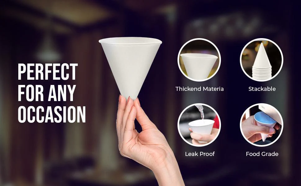 Morning Dew - 4 oz Paper Cone Cup - CONE4 - Image 4