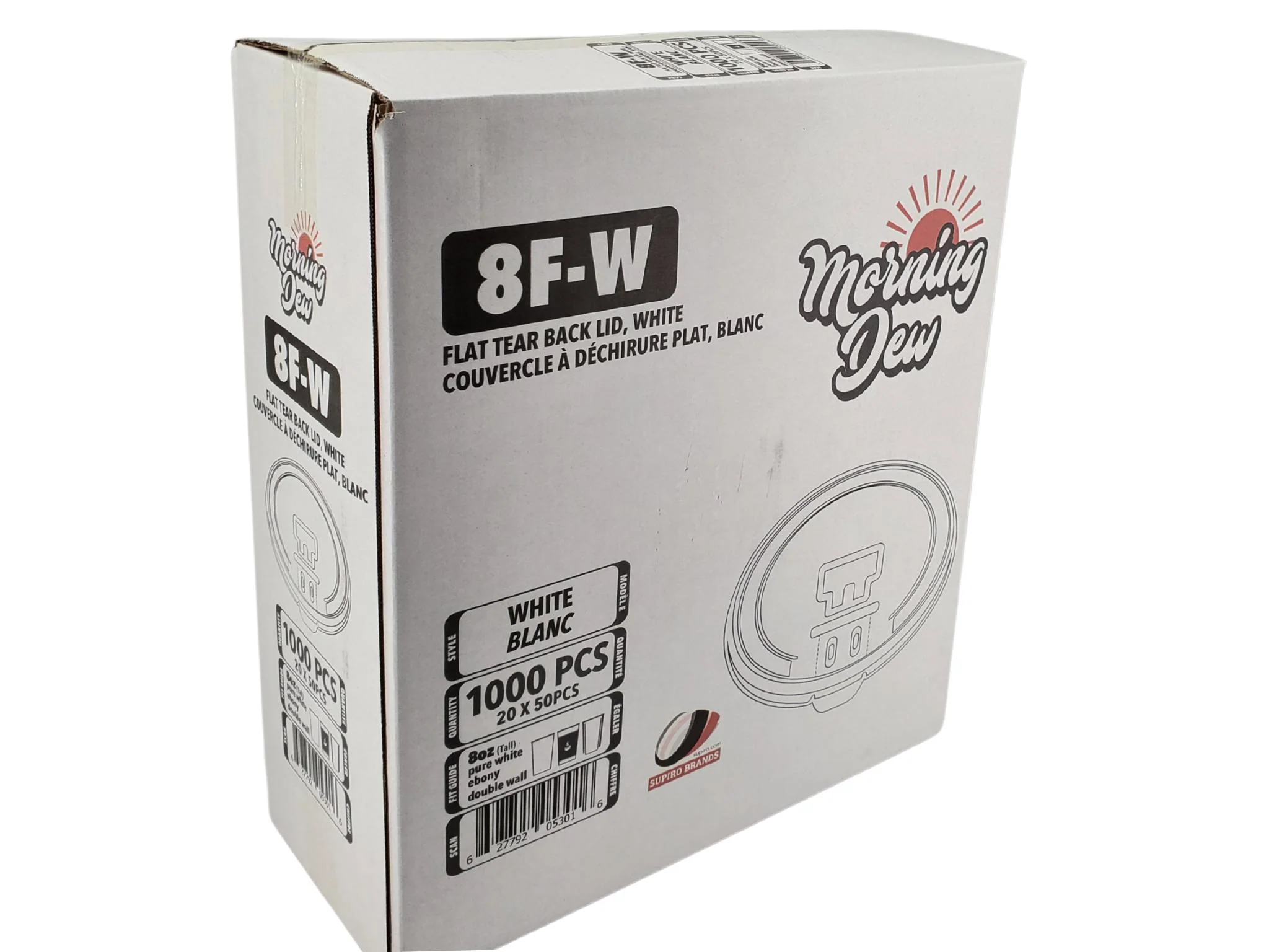 Morning Dew - 8 oz Flat Tear Back Lids - Image 5