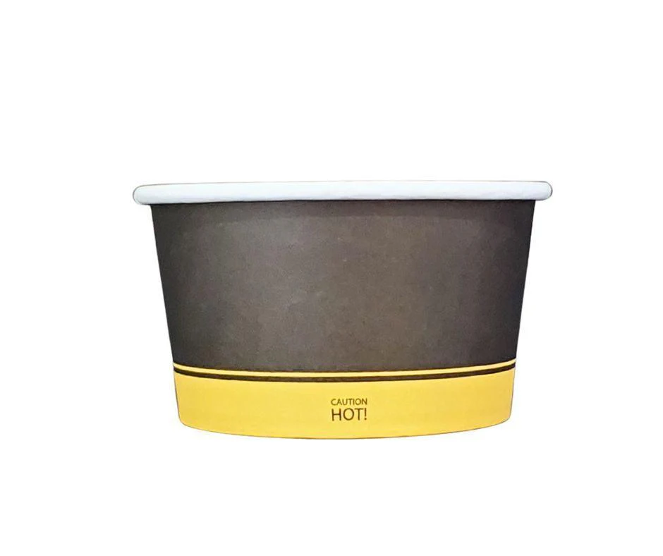 Morning Dew - 12oz Paper Soup Container - Ebony Print - 12SCE - Image 2