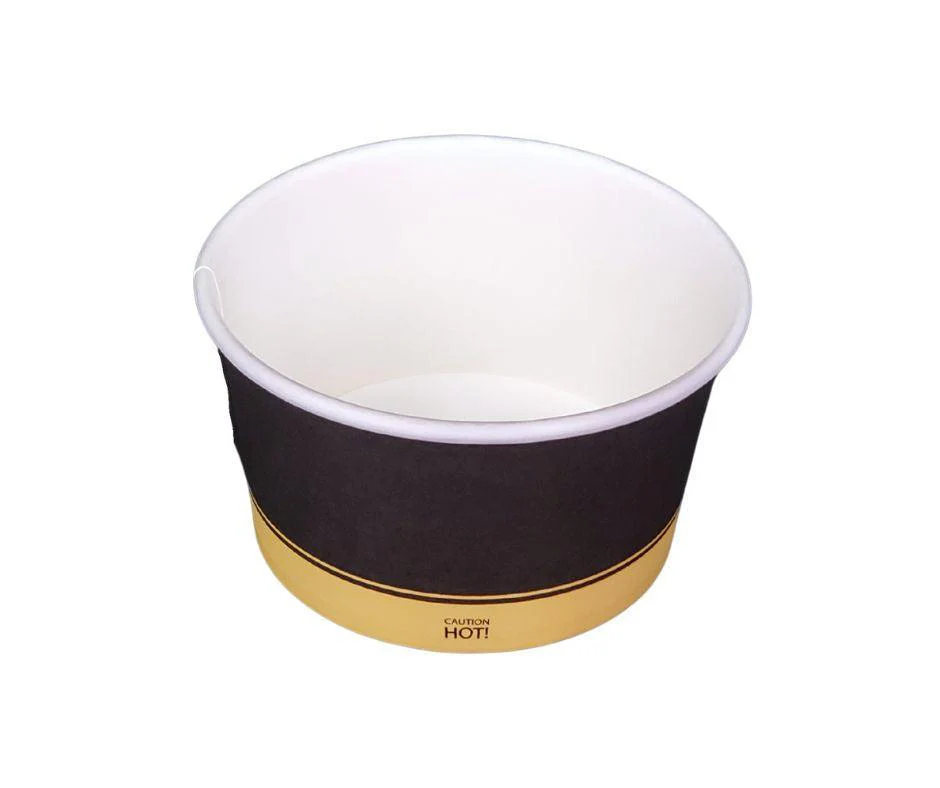 Morning Dew - 12oz Paper Soup Container - Ebony Print - 12SCE - Image 3