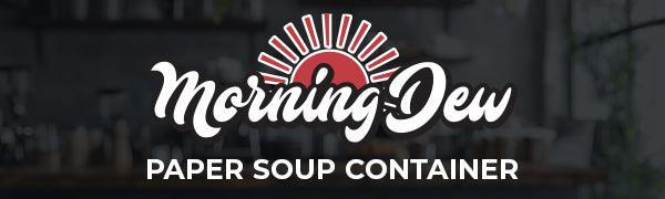 Morning Dew - 4 oz Paper Soup Container - White - 4SCW - Image 7
