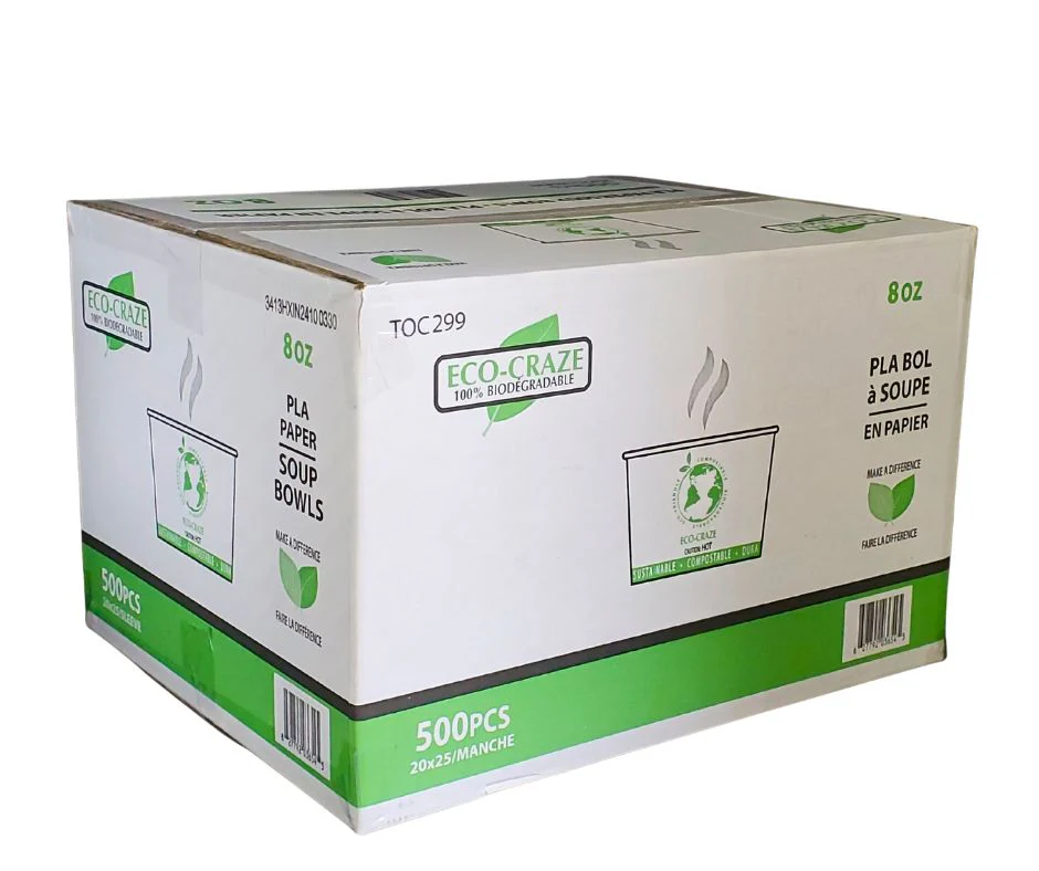 CLR - Eco-Craze - PLA - 8oz Soup Paper Cups - Image 3
