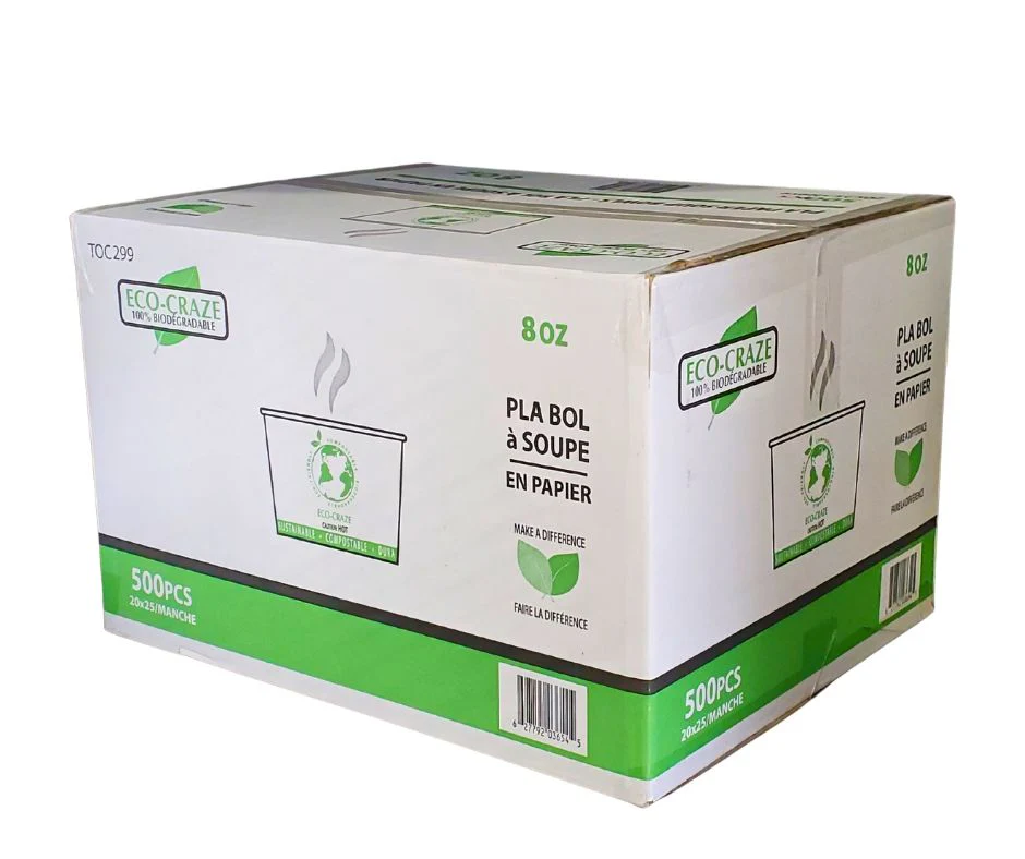 CLR - Eco-Craze - PLA - 8oz Soup Paper Cups - Image 4