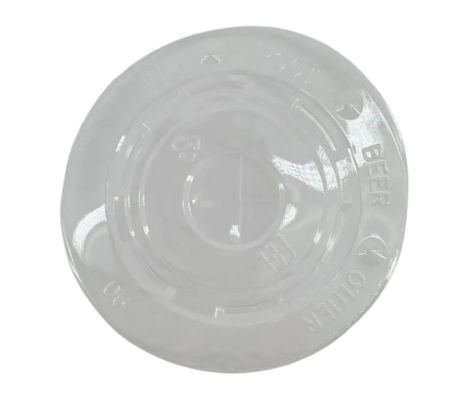 Morning Dew - X Straw Flat PET Lid for 16,22oz Cold Paper Cups - CPC16L - Image 8