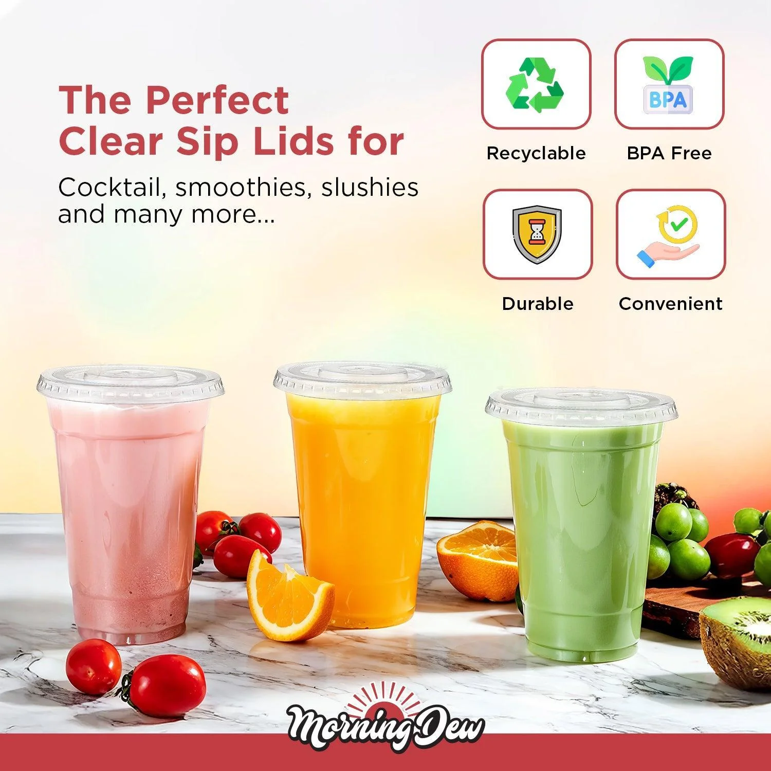 Morning Dew - X Straw Flat PET Lid for 16,22oz Cold Paper Cups - CPC16L - Image 9
