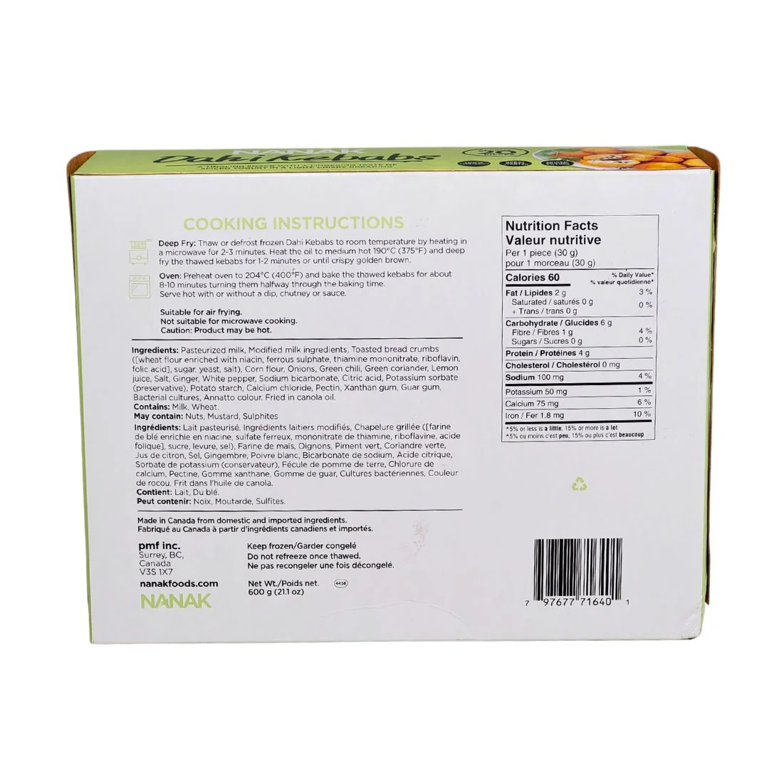Nanak - Dahi Kebab - 20pc - Image 2