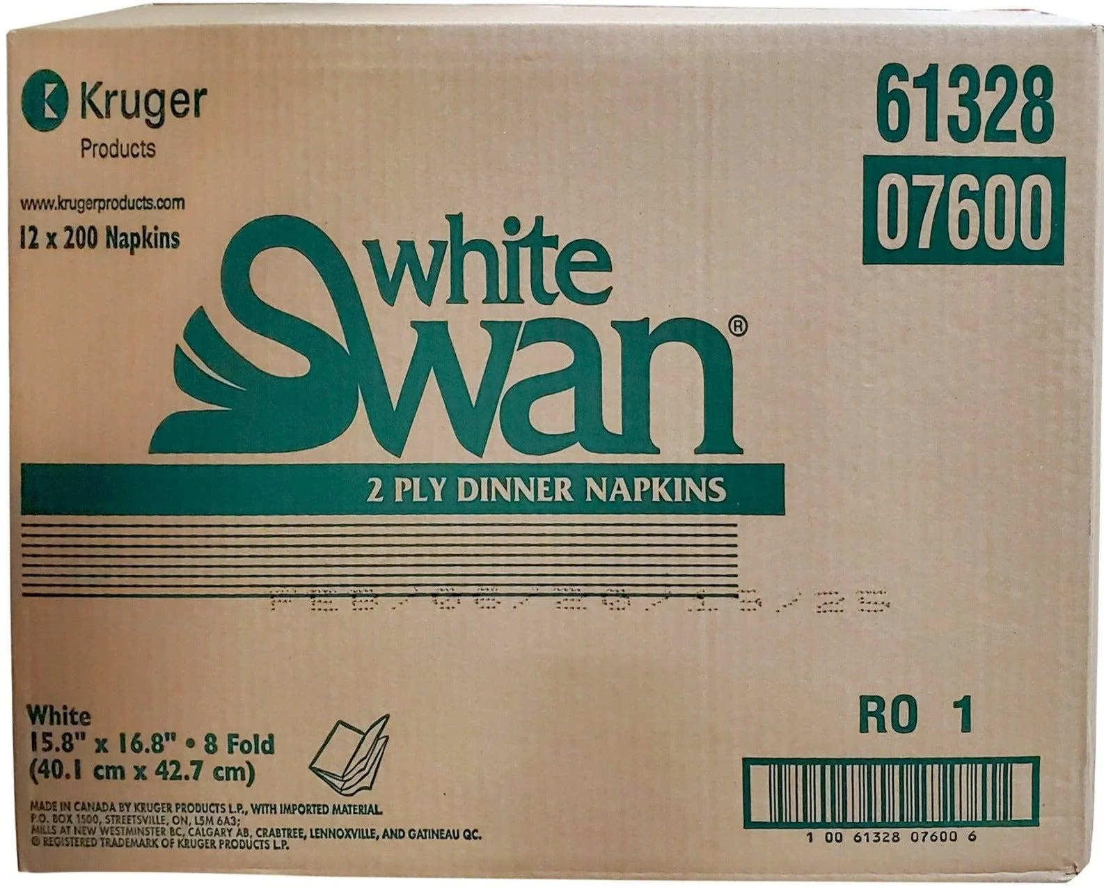 White Swan - Dinner Napkins - 2 Ply - 07600 - Image 2