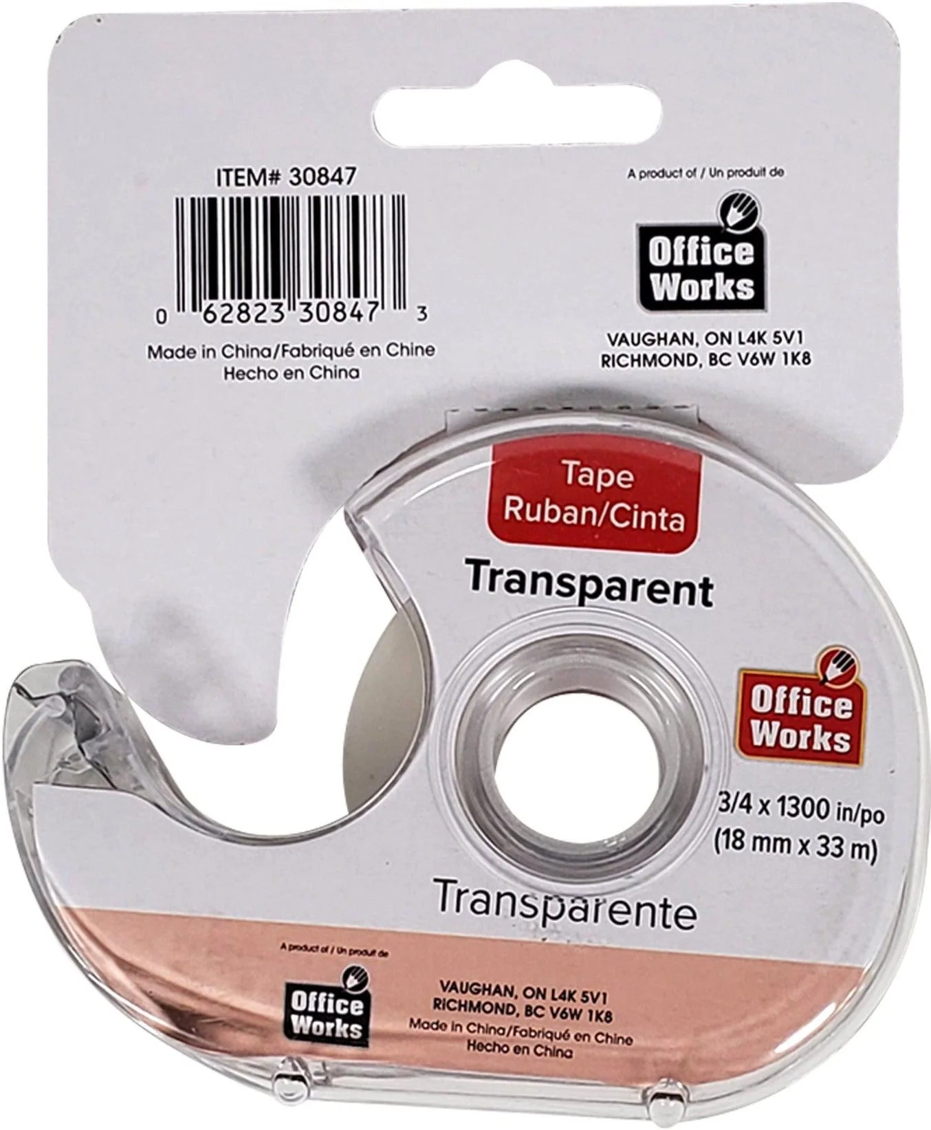 Office Works - 3/4"x1300" Transparent Tape - Image 2