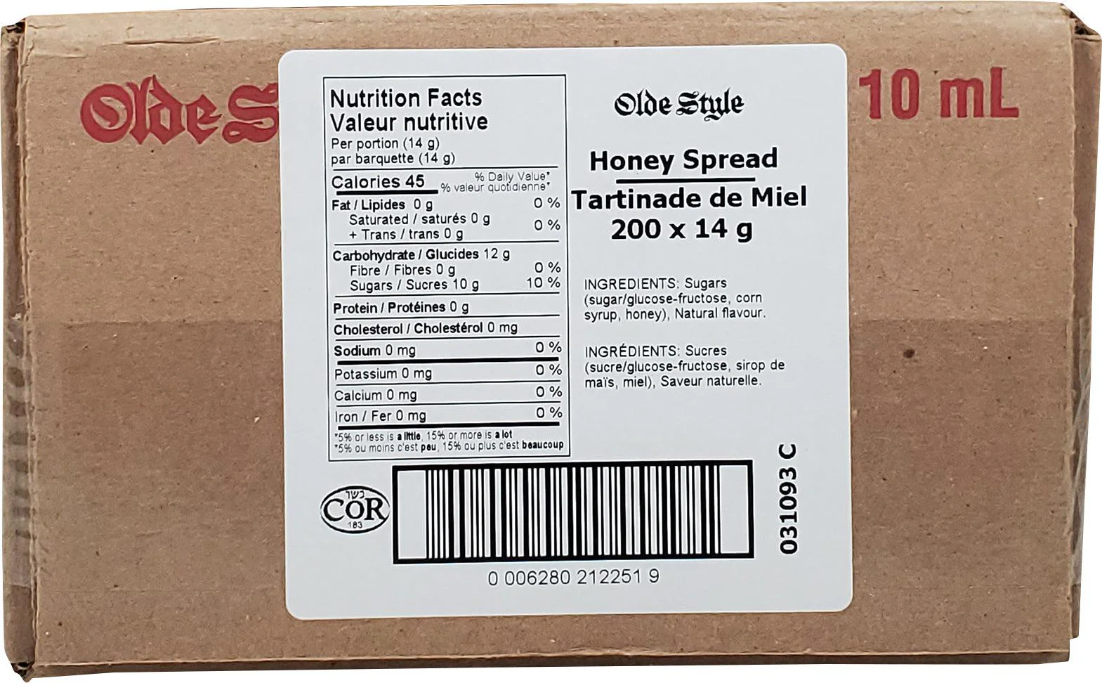 CLR - Olde Style - Portions - Honey - Image 2