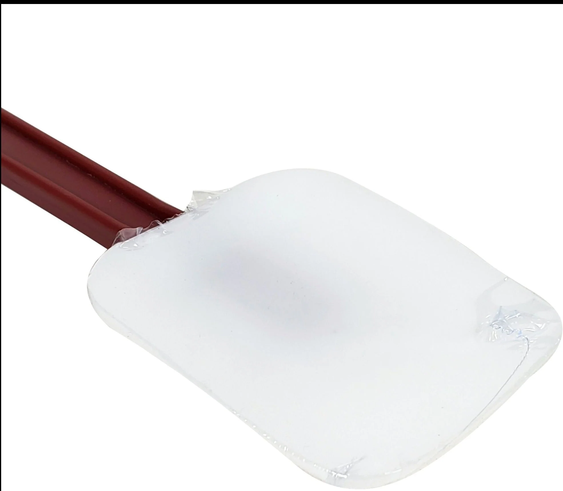 Silicone Scraper - 10" Bowl Shape - High Heat Red Handle - Image 2