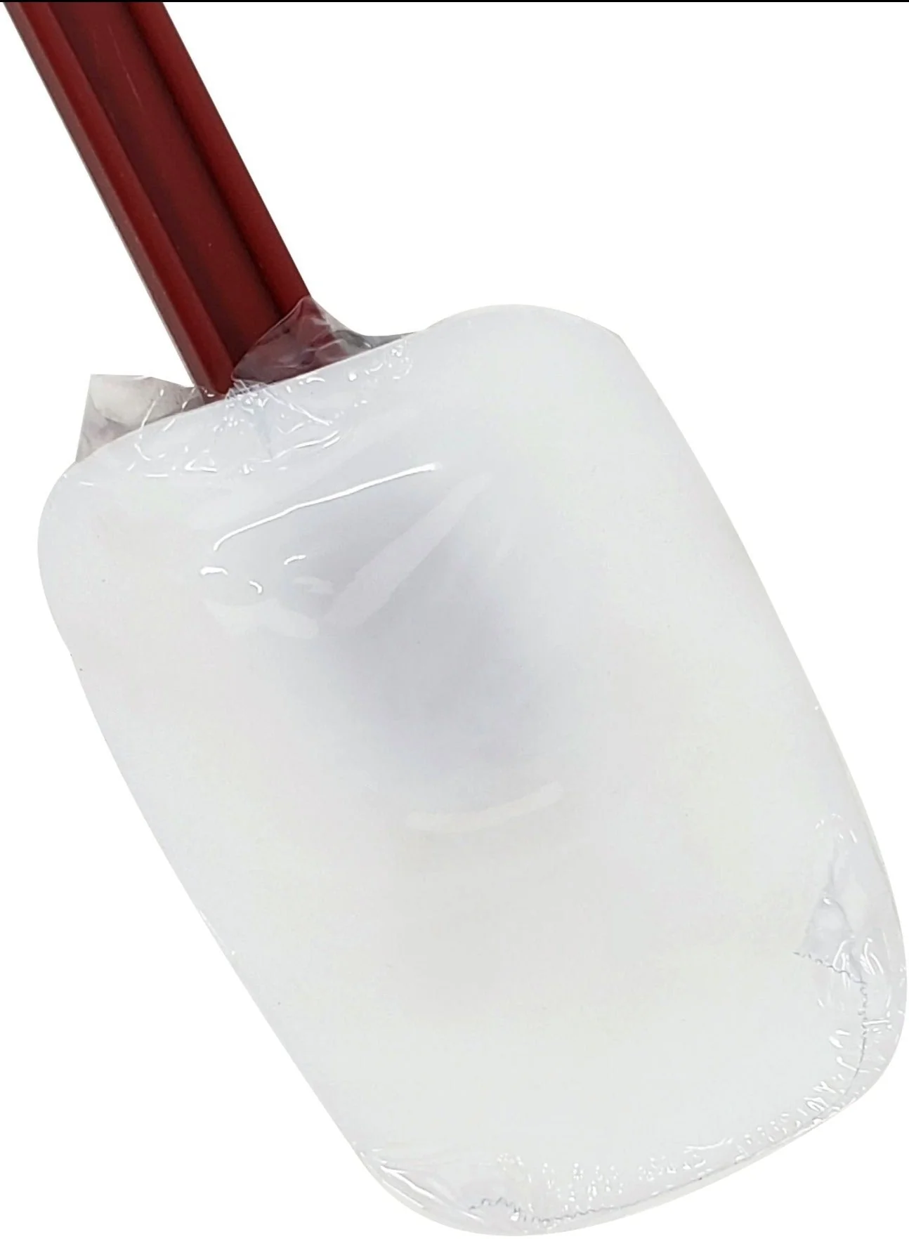 Silicone Scraper - 16" Bowl Shape - High Heat Red Handle - Image 2