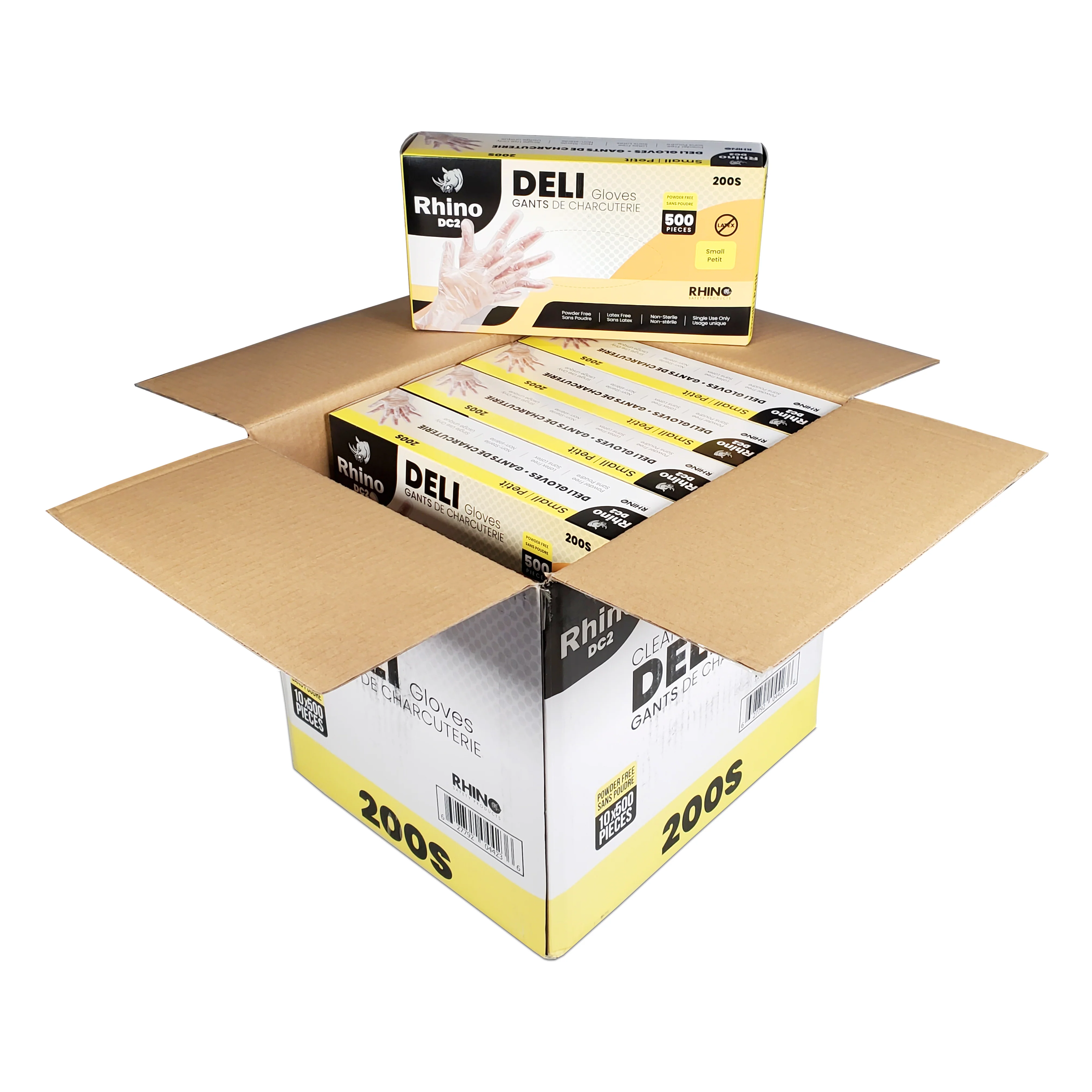 Rhino - DC2 - Clear Deli Gloves - Small - 200S - Image 4