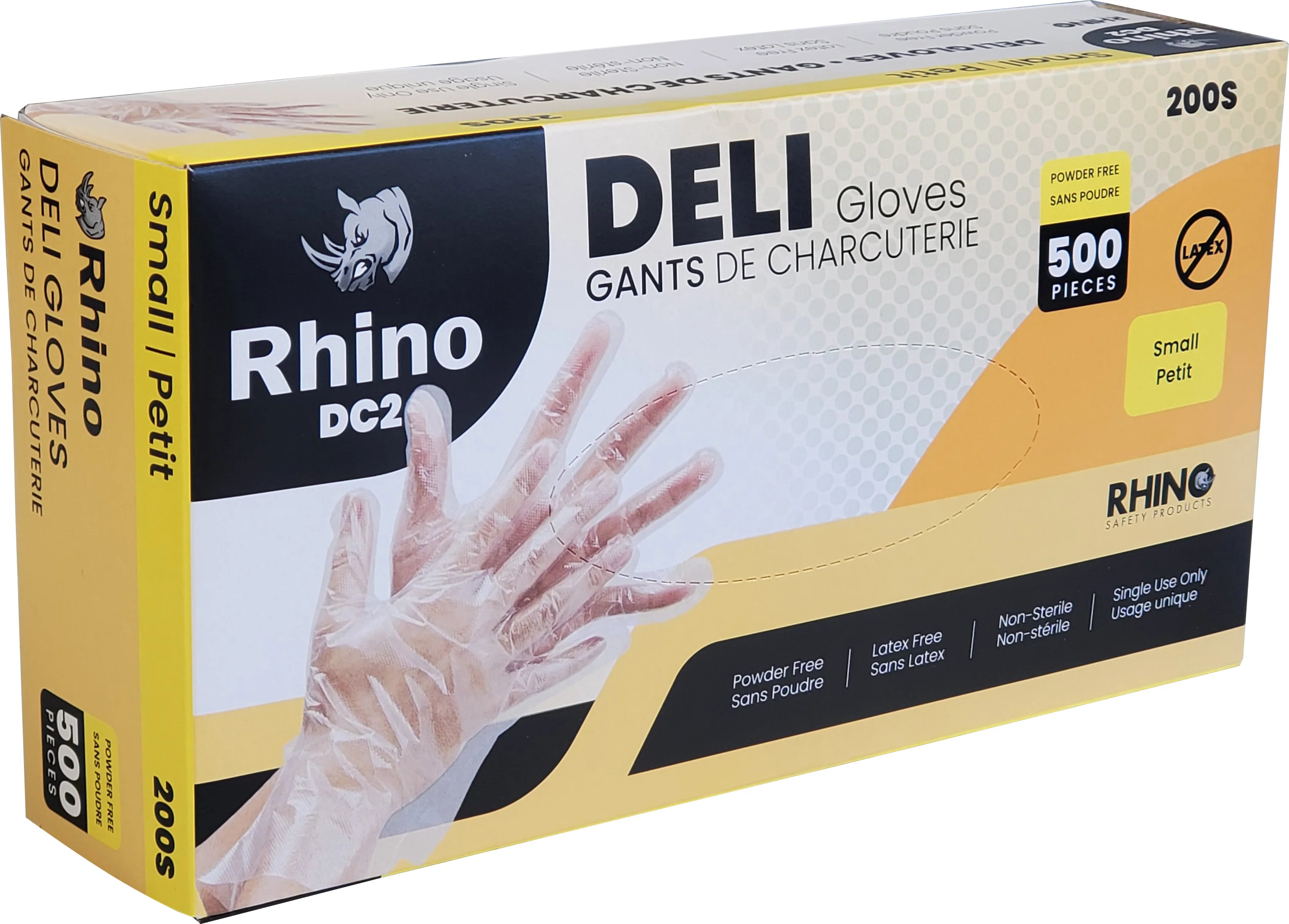 Rhino - DC2 - Clear Deli Gloves - Small - 200S - Image 8