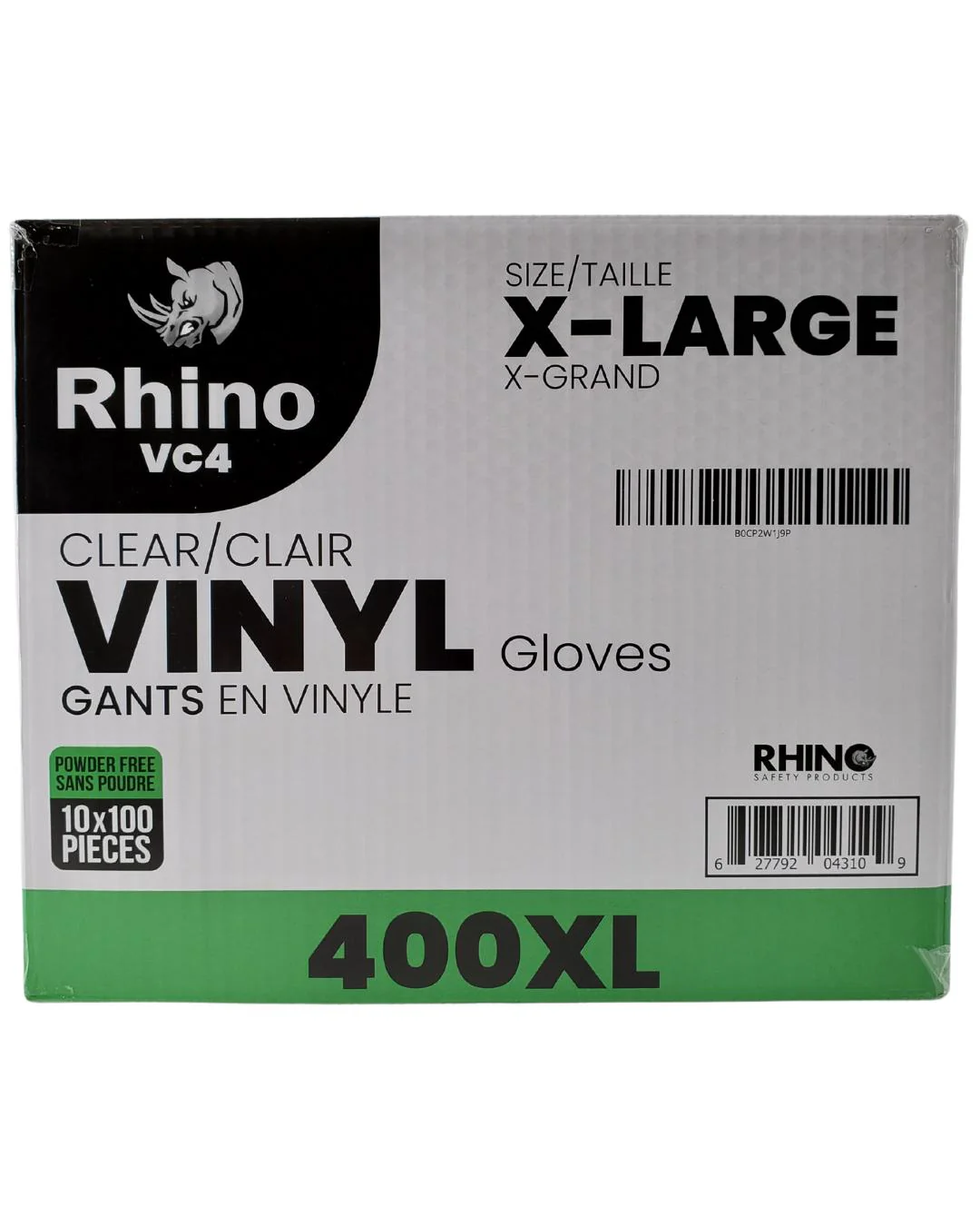 Rhino - VC4 - Clear Vinyl Gloves - Extra Large - 400XL - Image 8