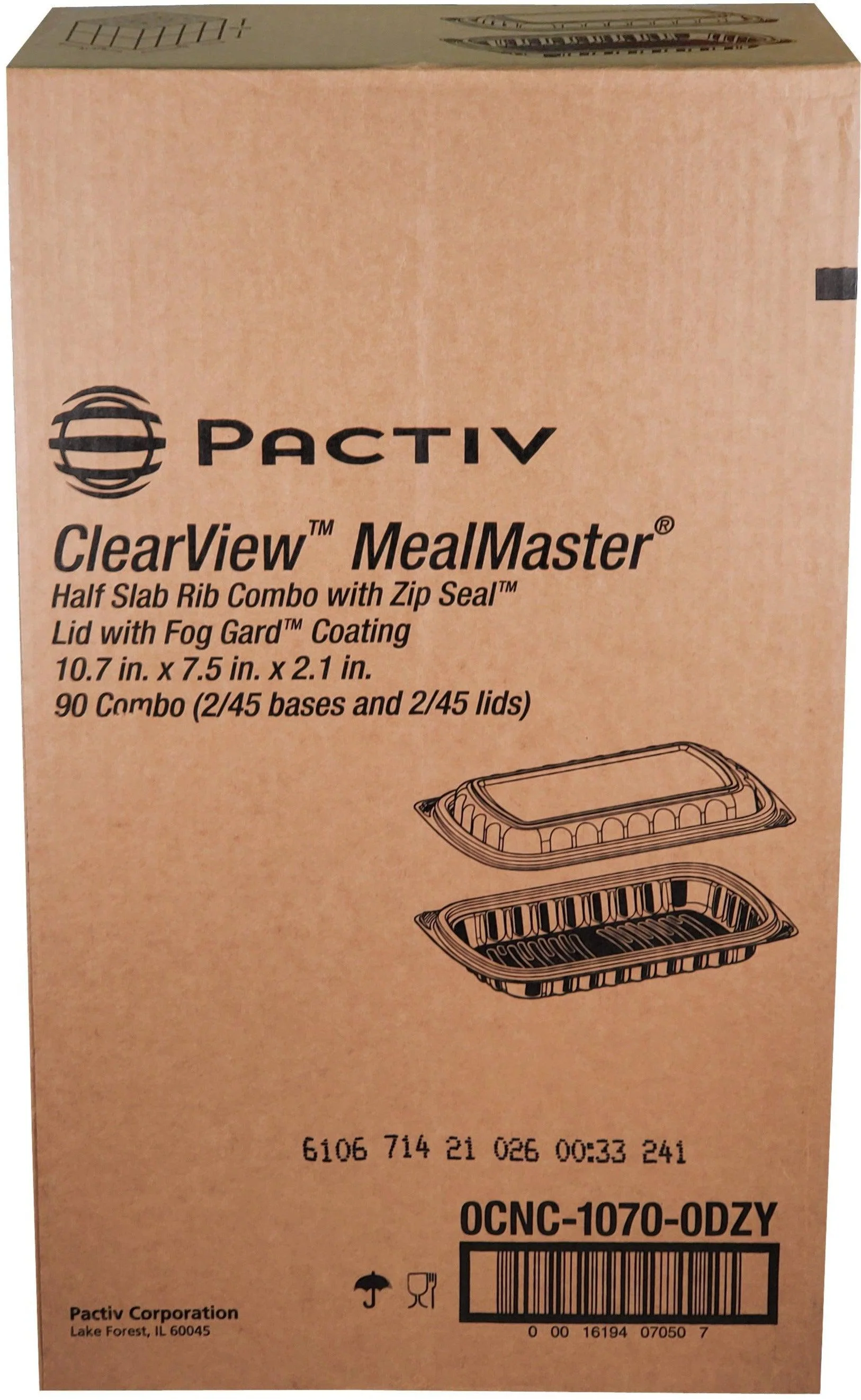 Pactiv - Half Slab Rib - Combo - 100700 - Image 3