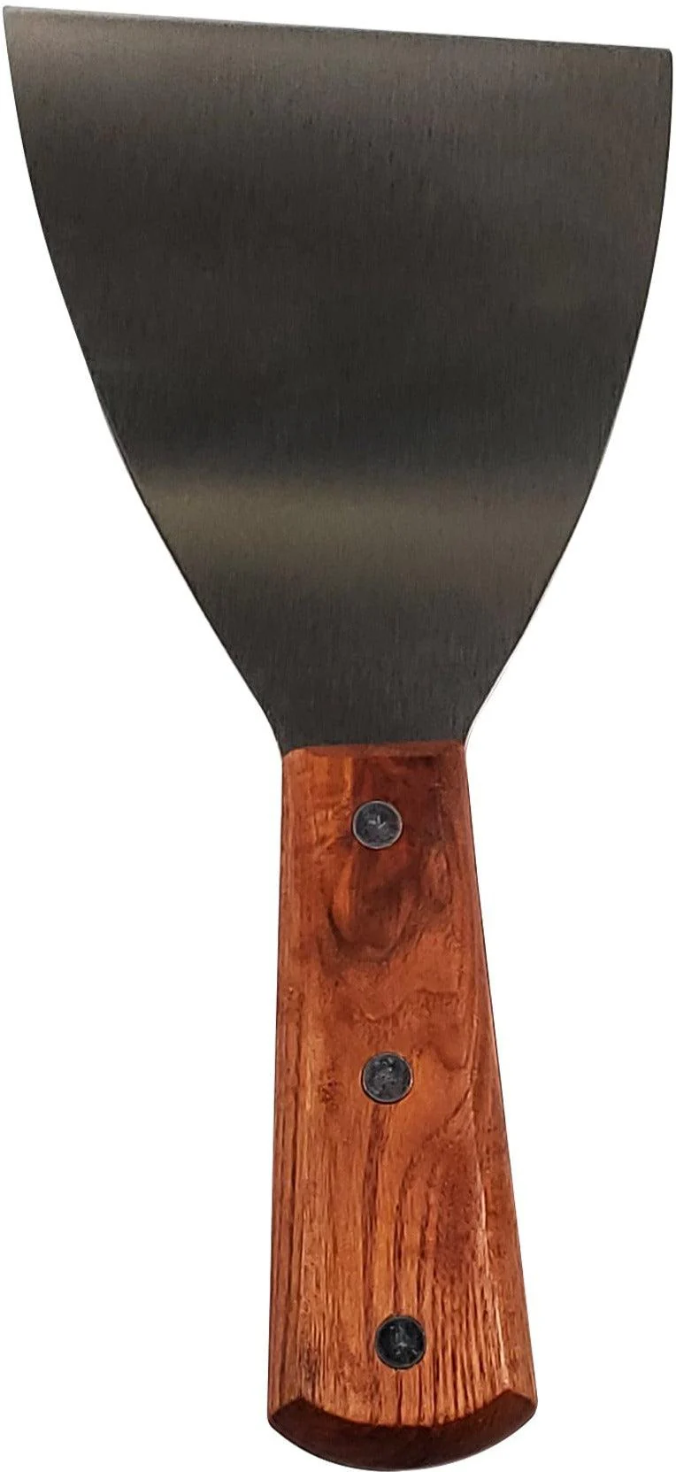Pan Scraper 4.5" x 3" - Wood Handle - SAG703028 - Image 2