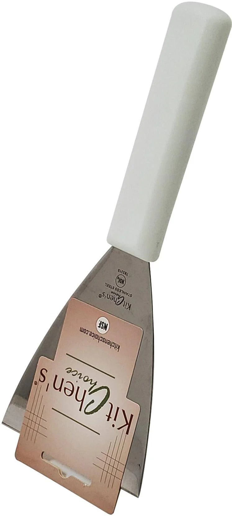 Pan Scraper 4" - SS with Plastic Handle - Image 2