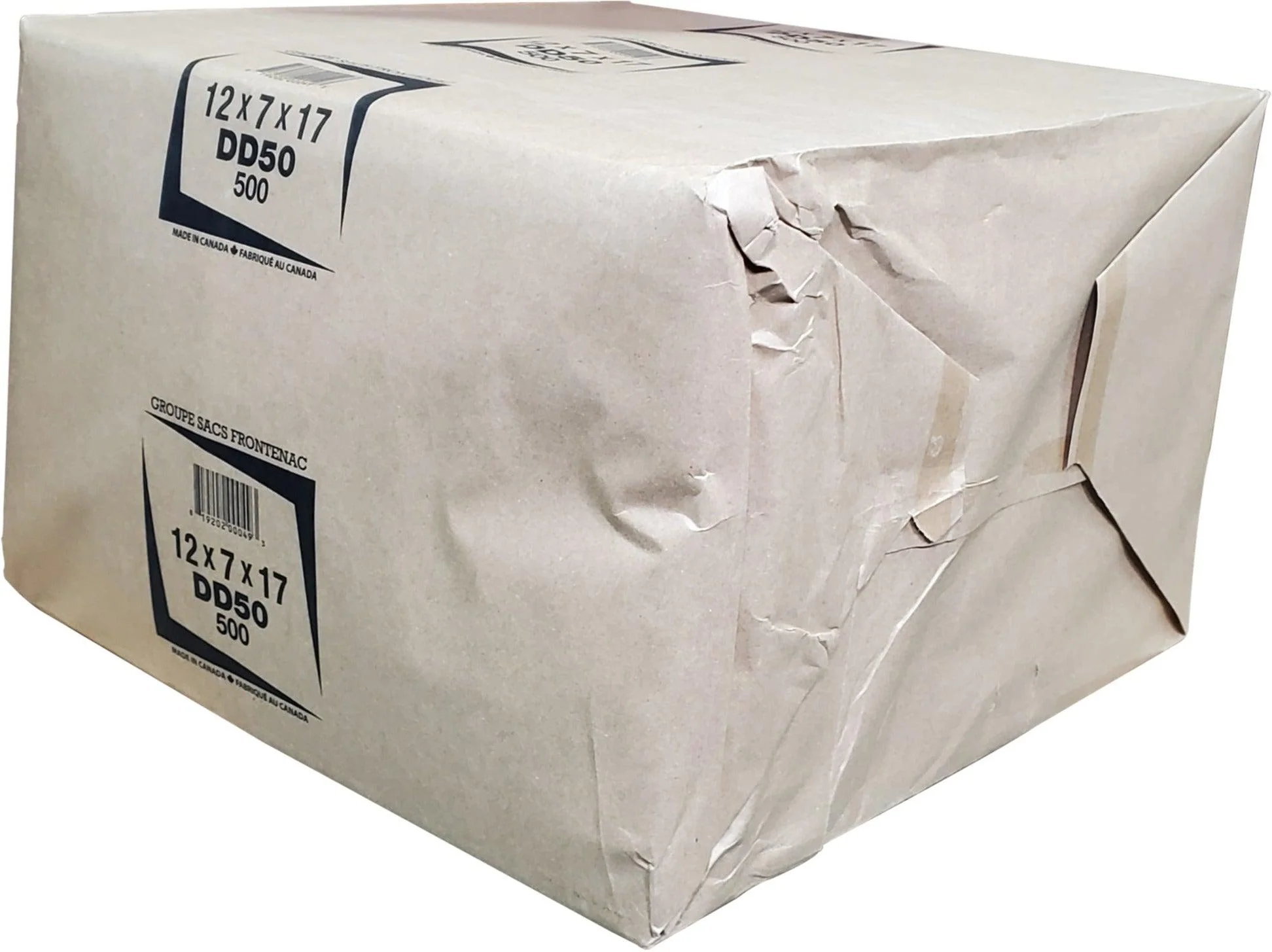 Paper Bags - Brown - 12x7x17 - DD50 - Image 2