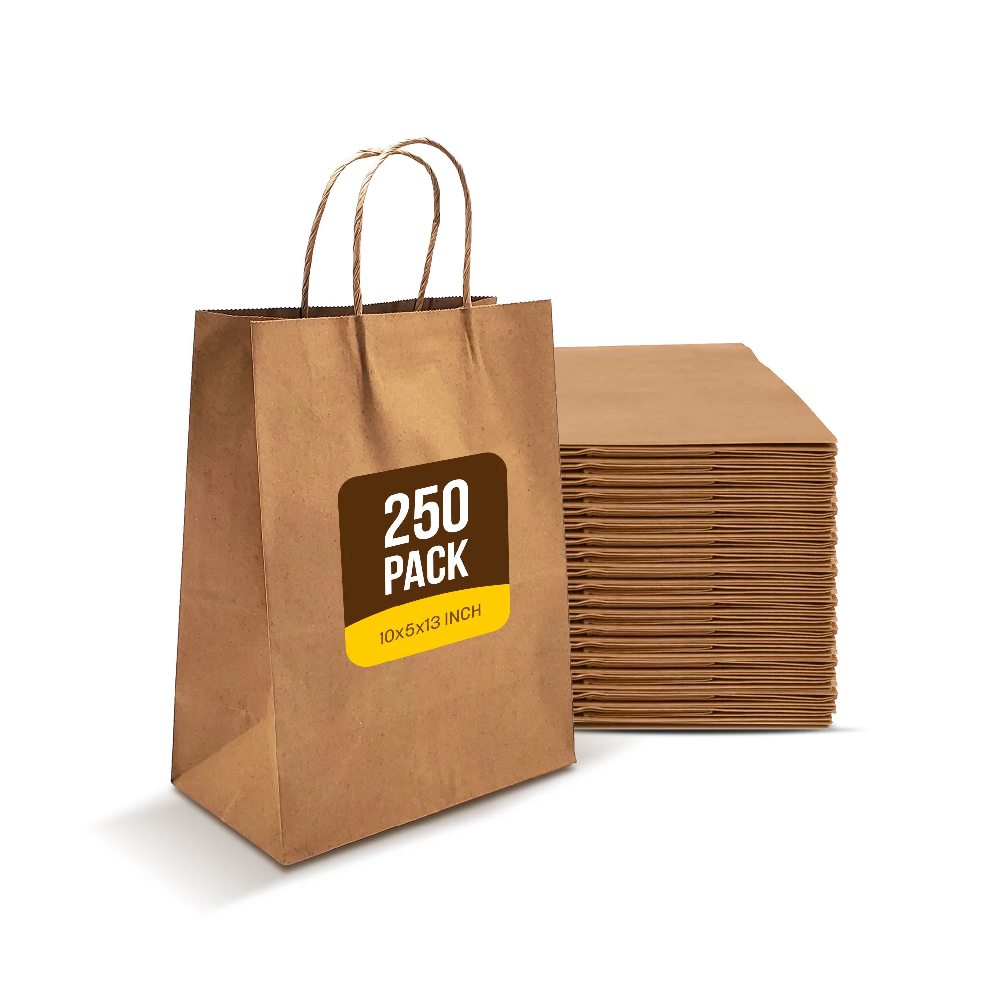 Prime Bags - Bella - Self Adhesive Paper Bags with Twisted Handles - 10x5x13 - Image 10