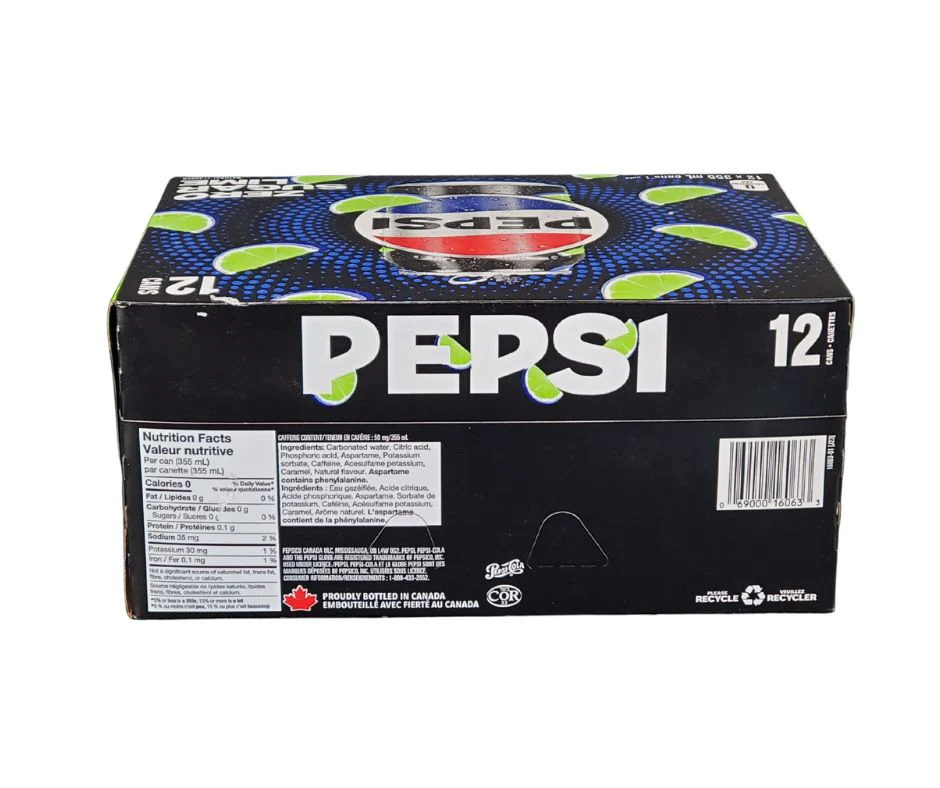 Pepsi - Lime - Zero - Cans - Image 2