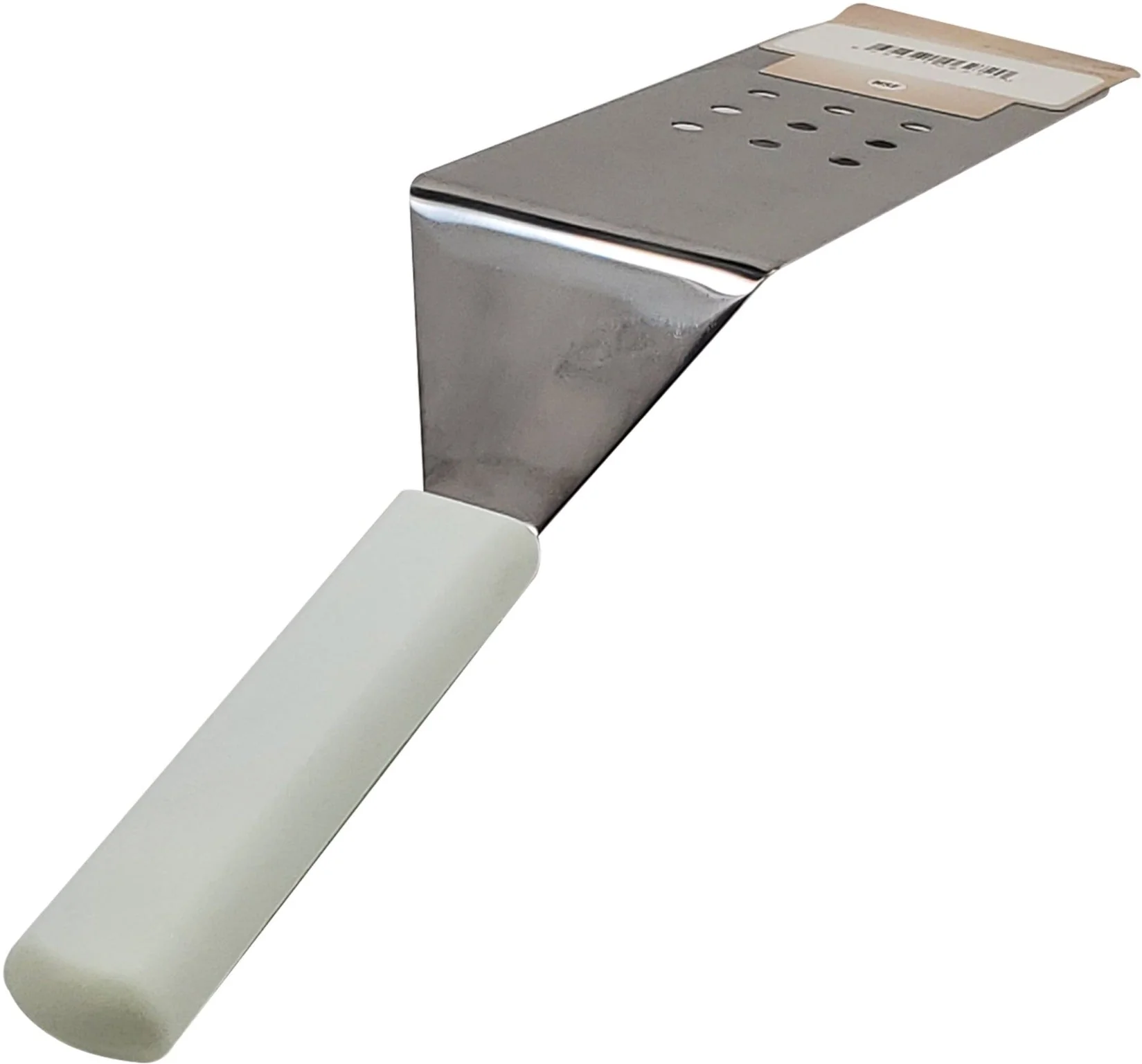 Perforated Turner SS with Plastic Handle 8"x3" - Image 2