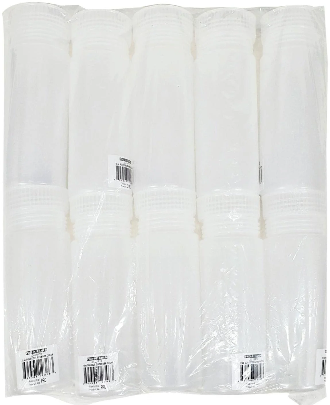 Pro-Kitchen - 12oz Squeeze Bottle - Tri Tip - Clear - JSP12 - Image 2