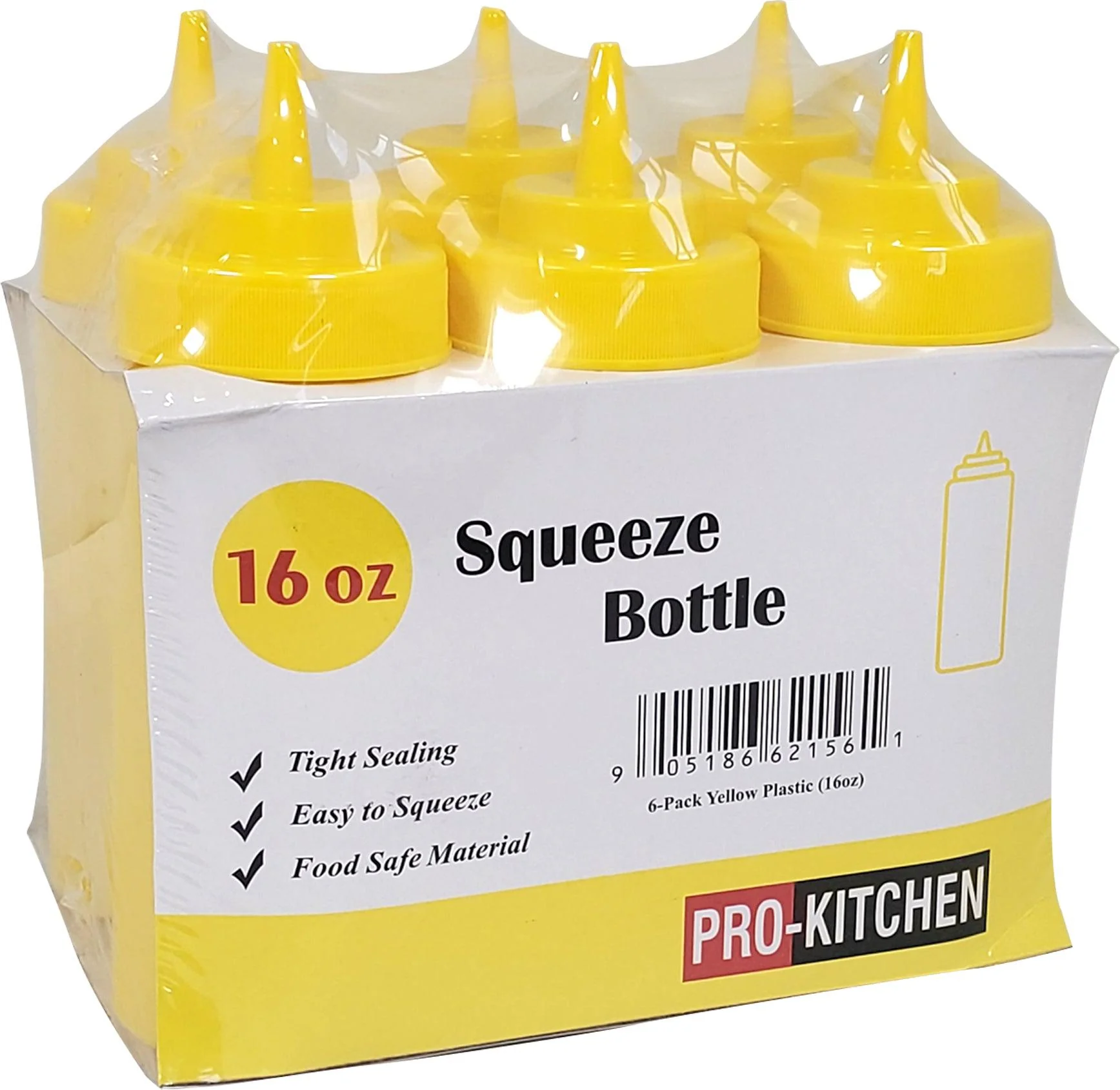 Pro-Kitchen - 16oz Squeeze Bottle - Standard - Yellow - QY410Y - Image 3