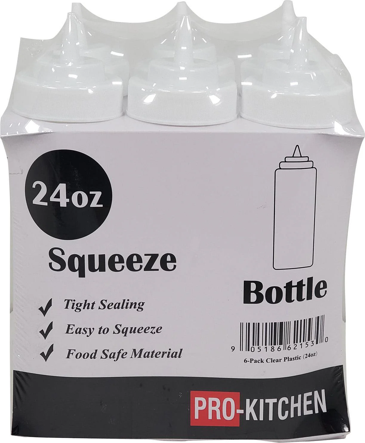 Pro-Kitchen - 24oz Squeeze Bottle - Standard - Clear - QY411C - Image 7