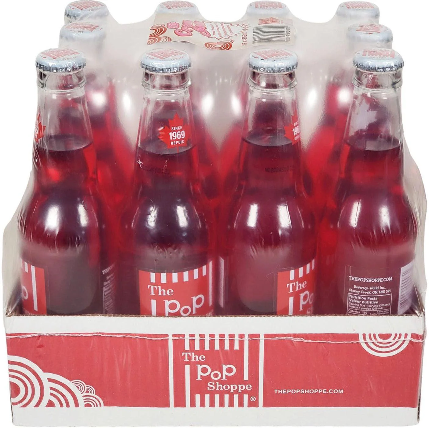 Pop Shoppe - Cream Soda - Glass Bottle - Image 2