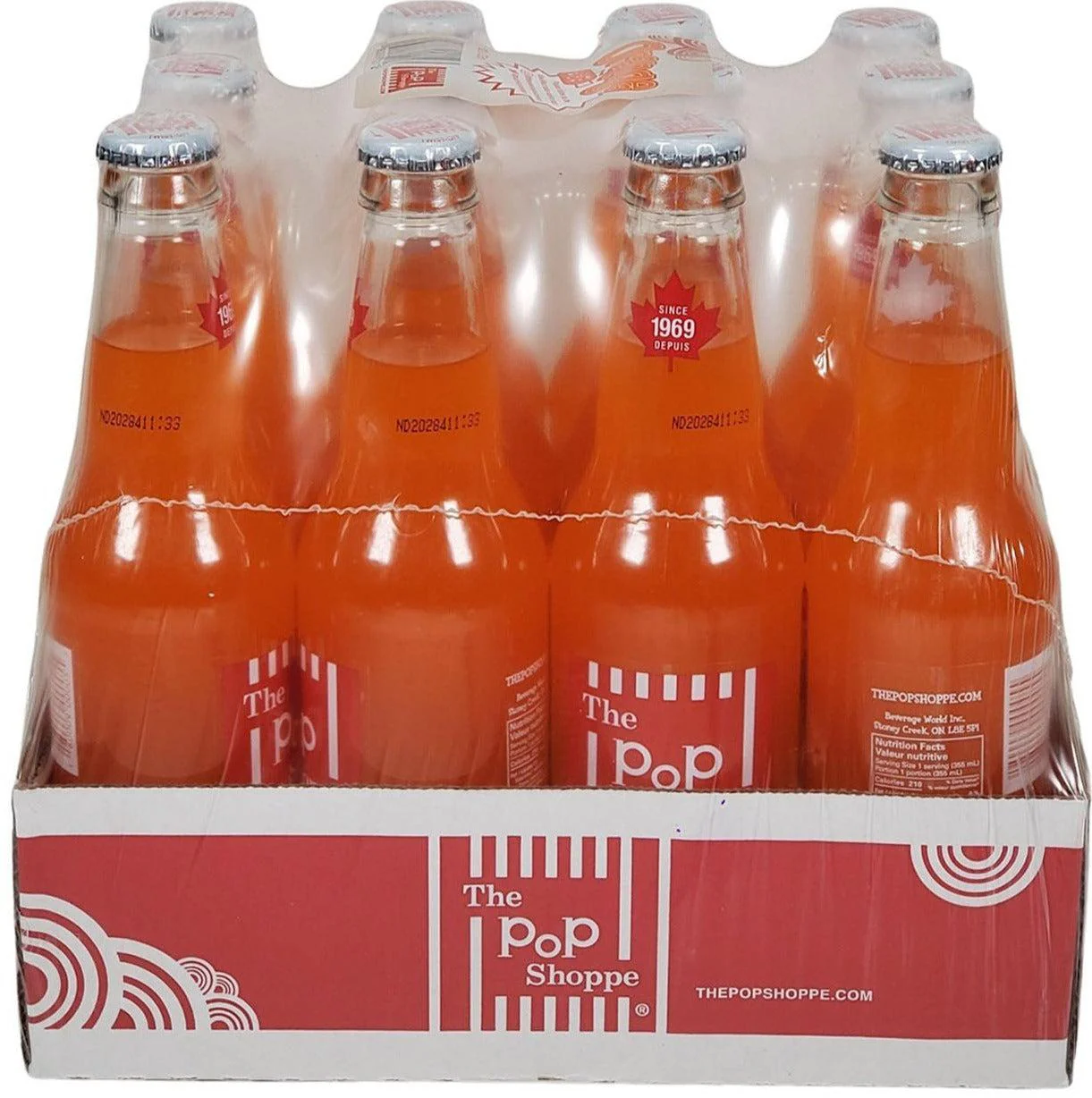 Pop Shoppe - Orange Soda - Glass Bottle - Image 2