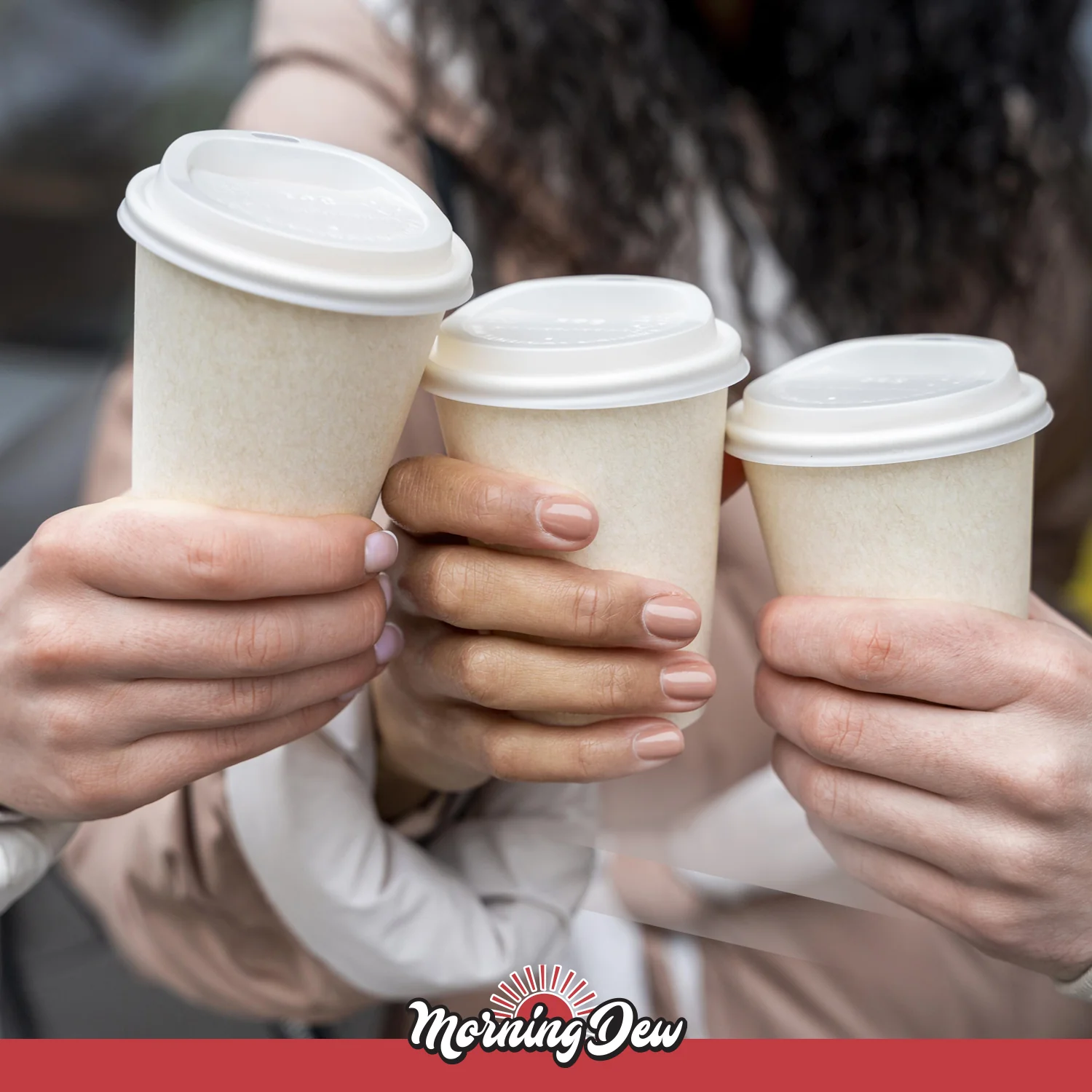 Morning Dew - Dome Sip Lid for 4 oz Hot Paper Cups - White - 4DL-W - Image 12