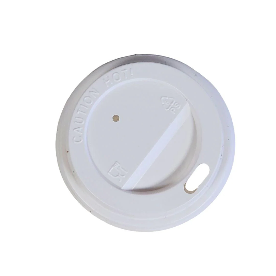 Morning Dew - Dome Sip Lid for 4 oz Hot Paper Cups - White - 4DL-W - Image 2
