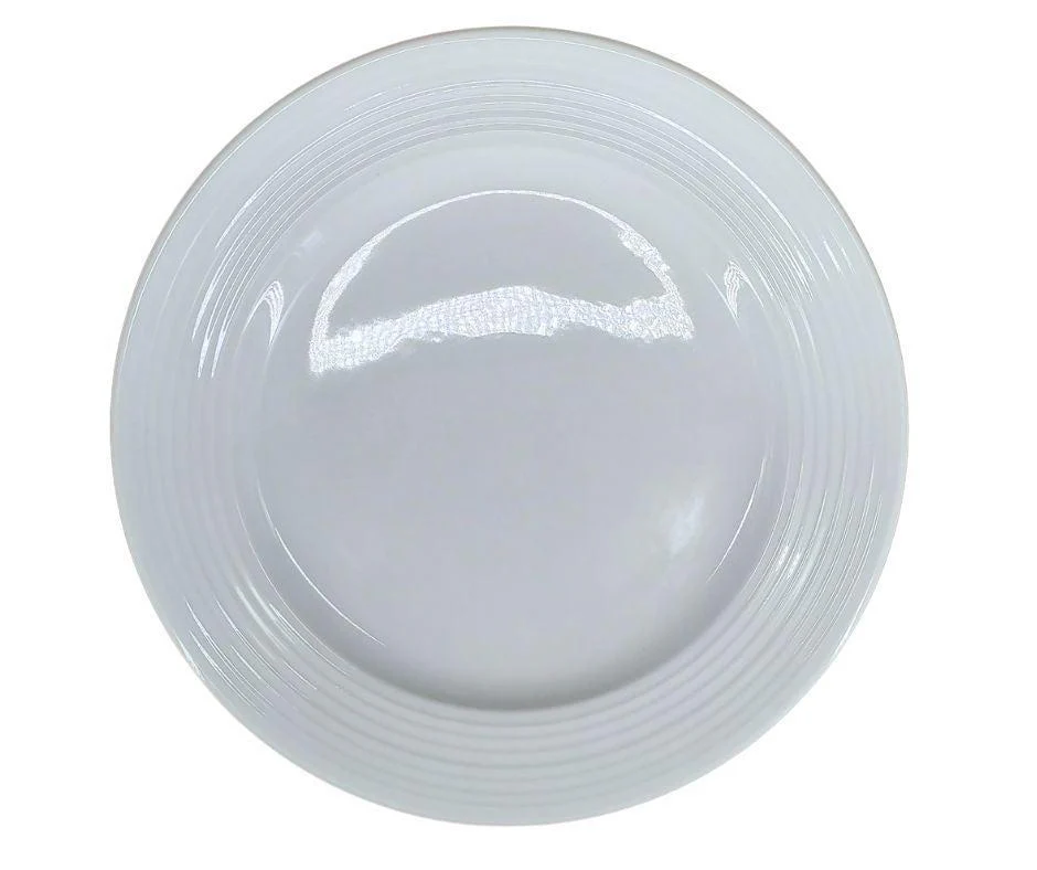 CLR - Pro-Kitchen - 10.6" Ribbed Ceramic Round Plate - Image 2