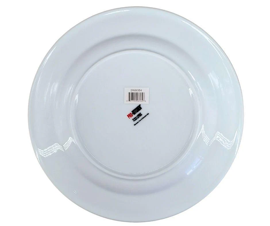 CLR - Pro-Kitchen - 10.6" Ribbed Ceramic Round Plate - Image 3