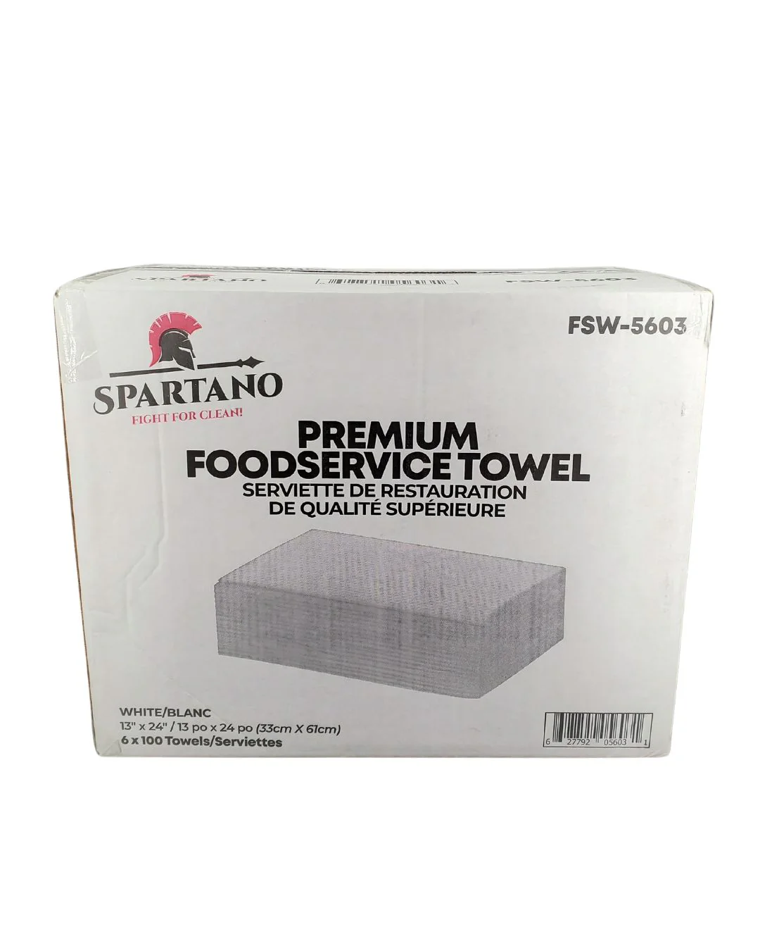 Spartano - 13"X24" Premium Foodservice Towel - White - FSW-5603 - Image 3