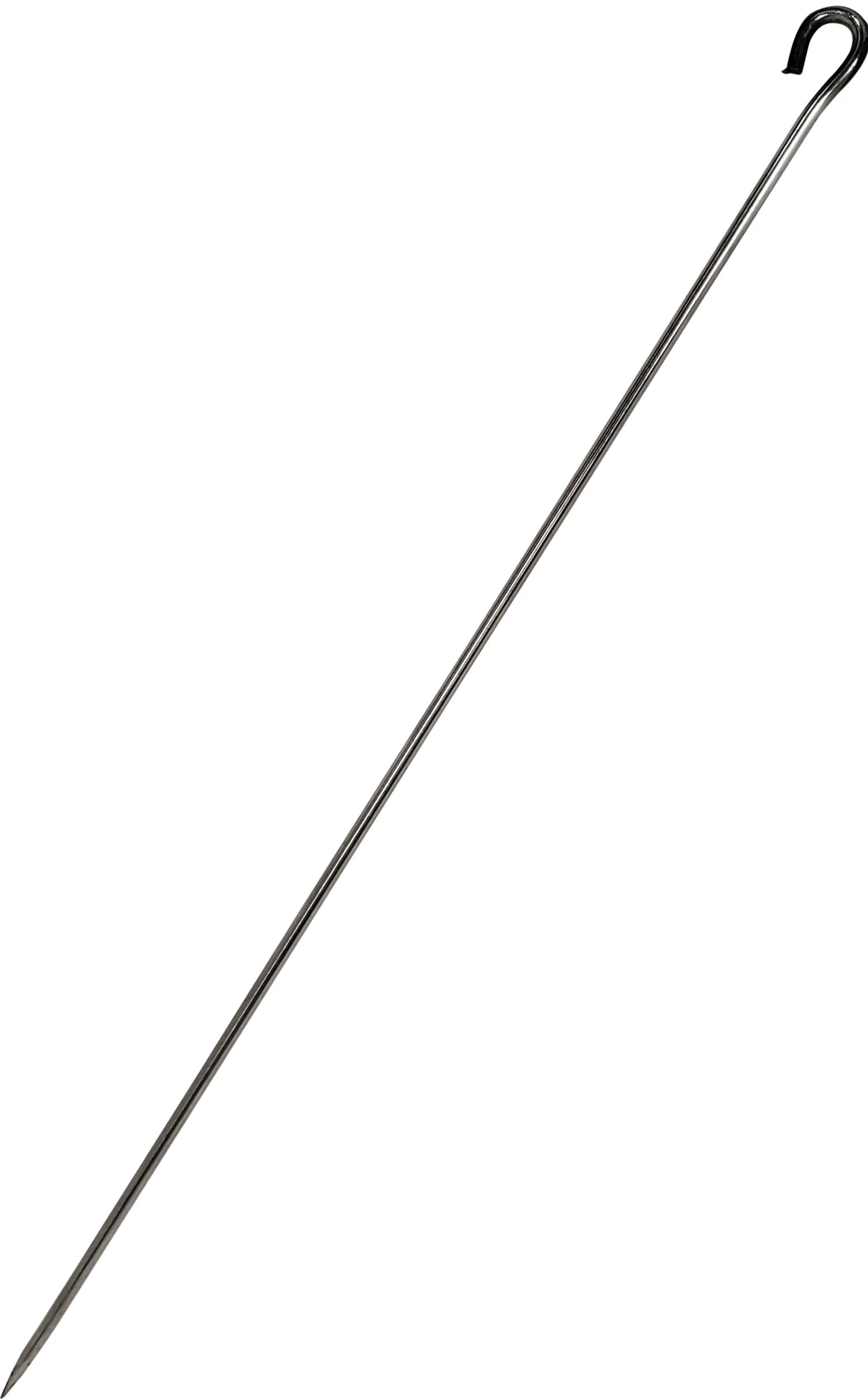 24" Tikka Boti BBQ Skewer (Seekh) - Round Hole - SS - Image 2
