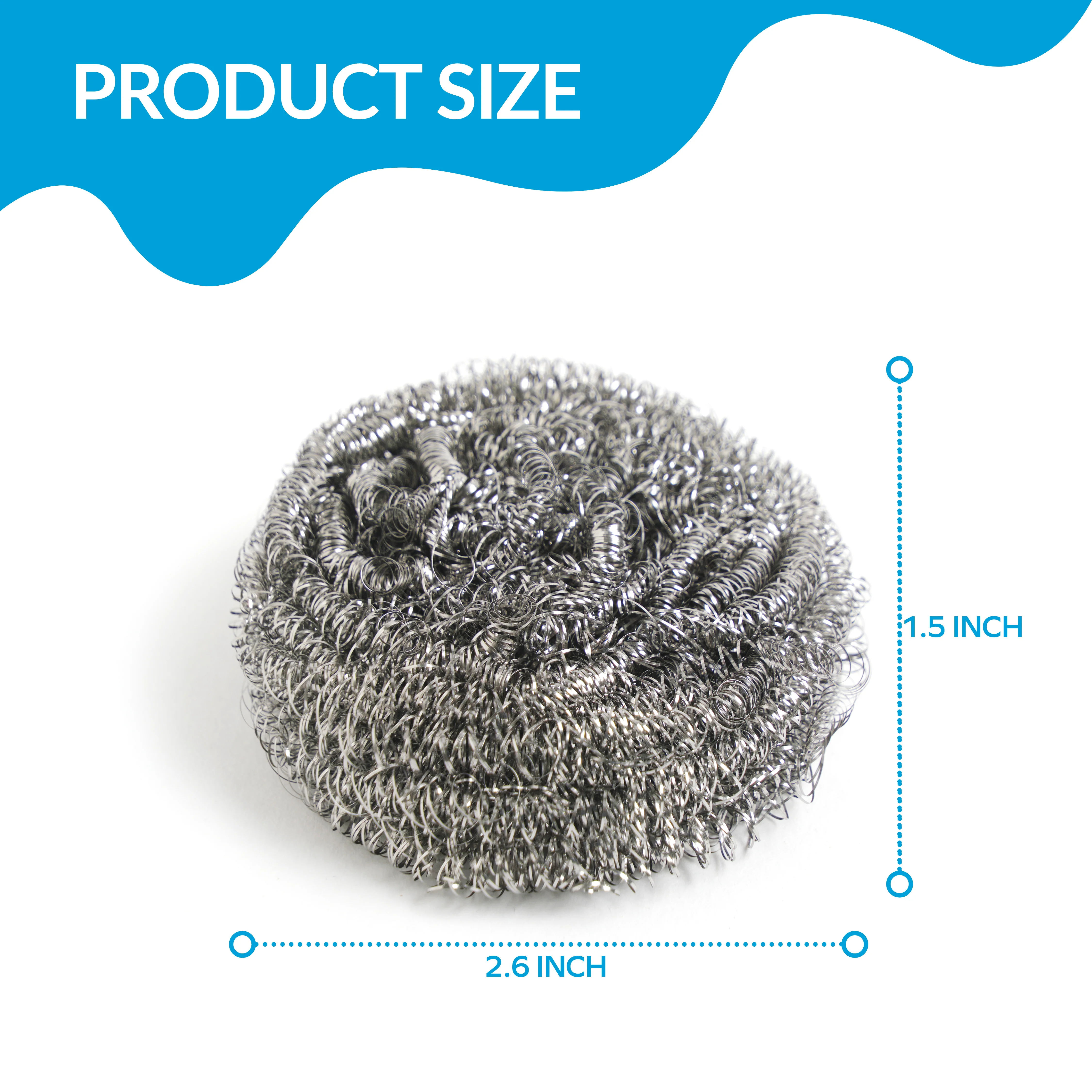 Pro-Kitchen - 50g Steel Wool Scrubber - DH-A2-18 - Image 2