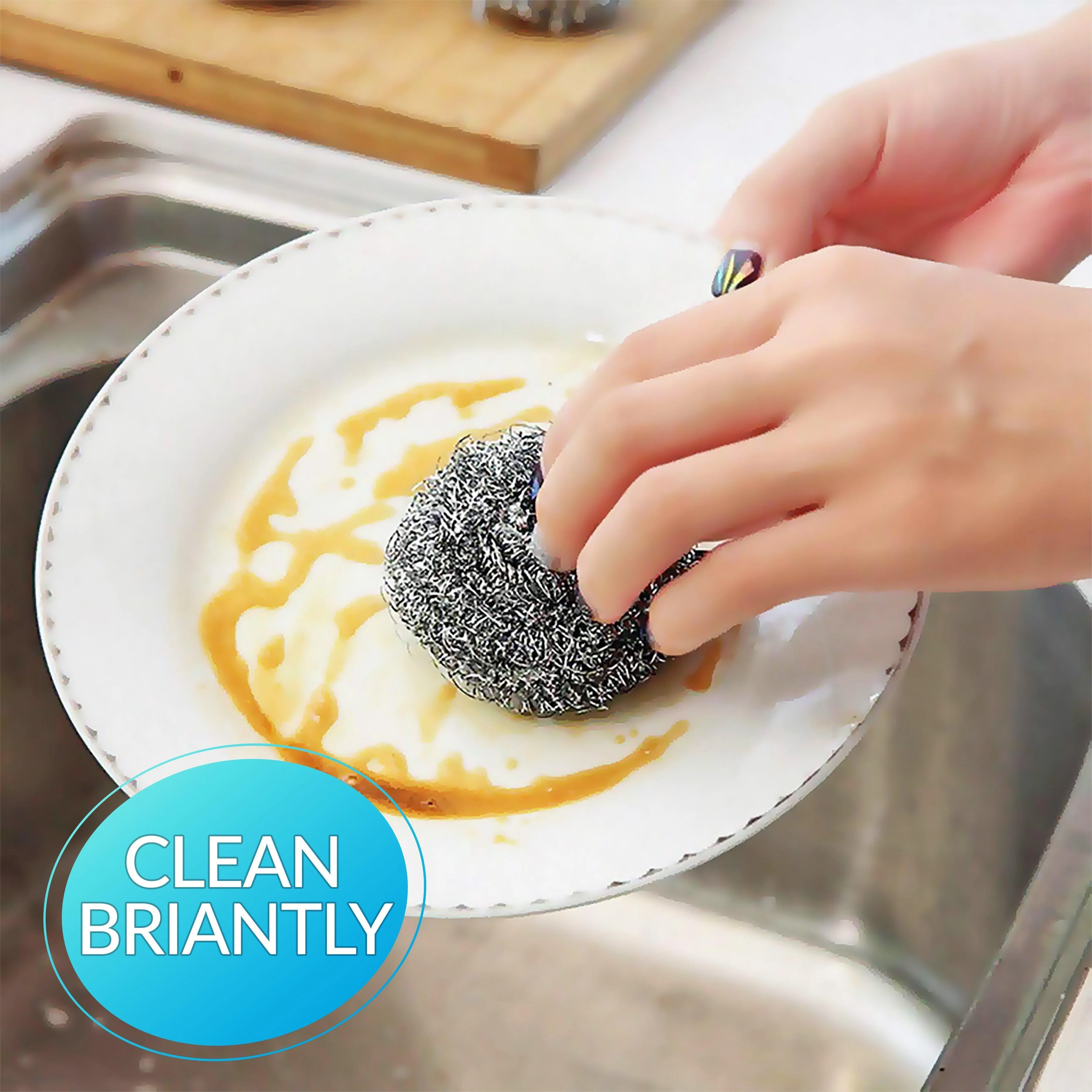Pro-Kitchen - 50g Steel Wool Scrubber - DH-A2-18 - Image 3
