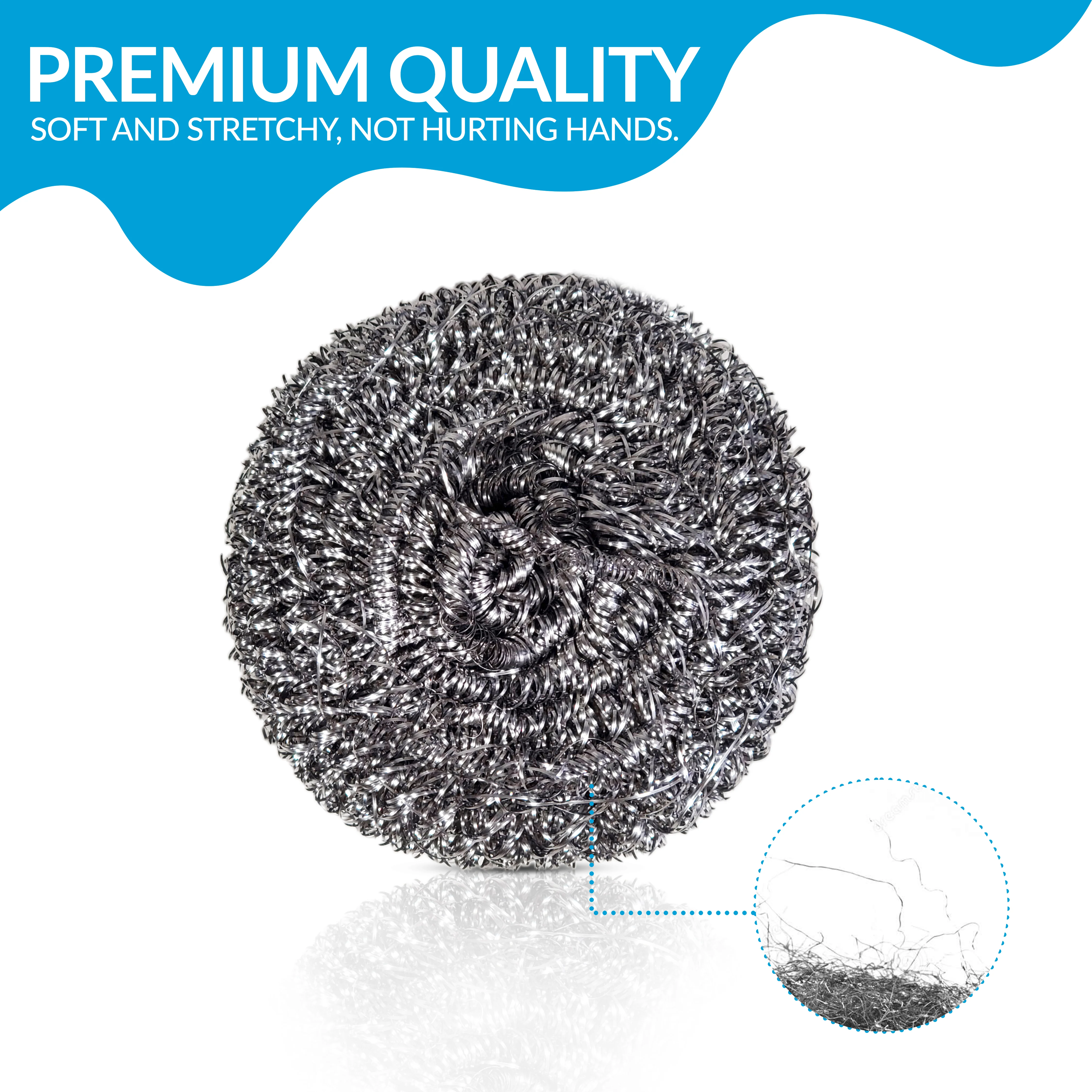 Pro-Kitchen - 50g Steel Wool Scrubber - DH-A2-18 - Image 4