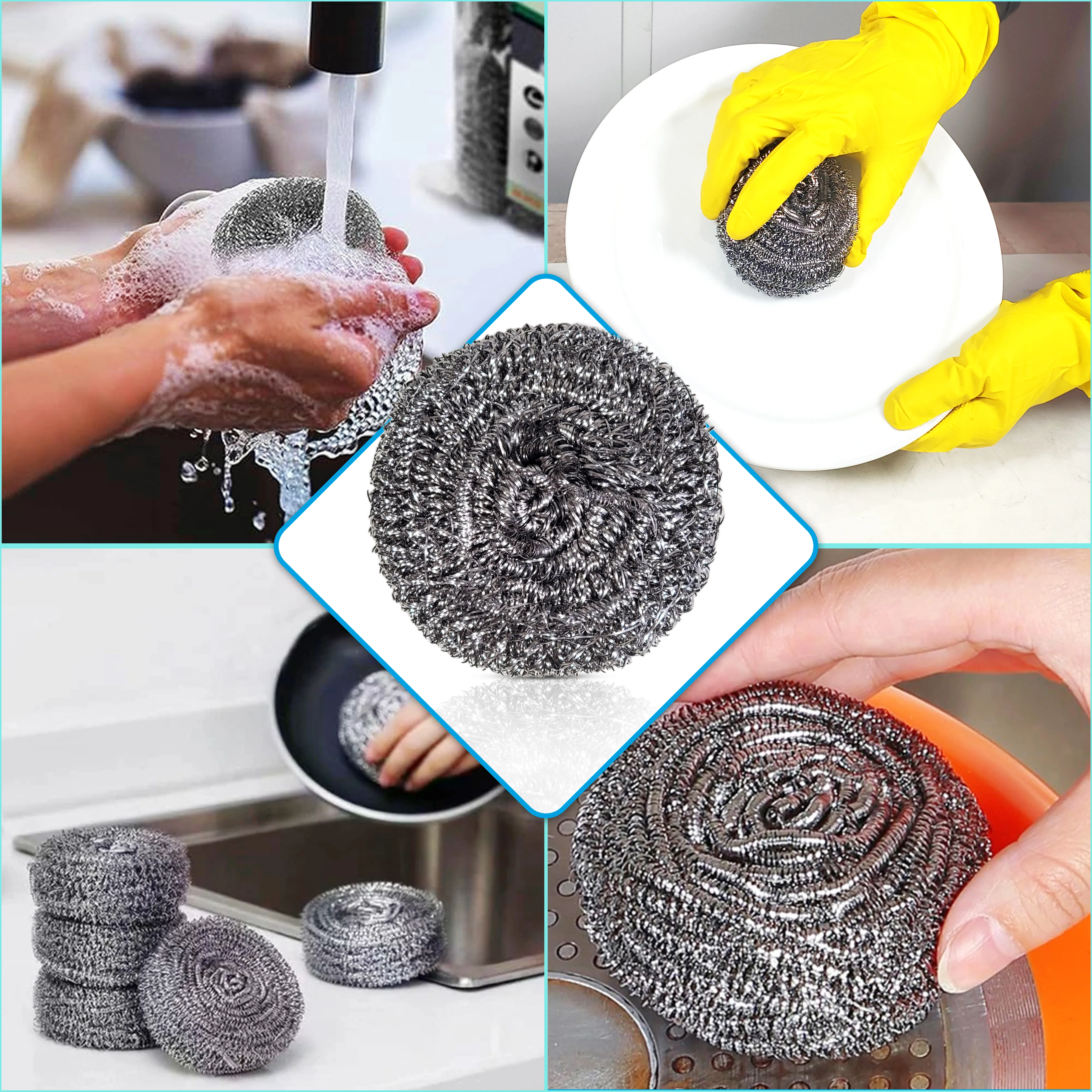 Pro-Kitchen - 50g Steel Wool Scrubber - DH-A2-18 - Image 7