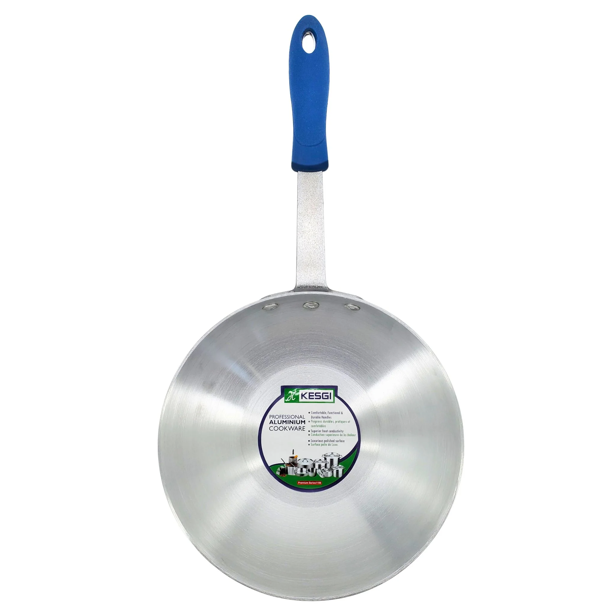 Deep Stir Fry Pan 26cm x 9.5cm Metal Finish - Image 2