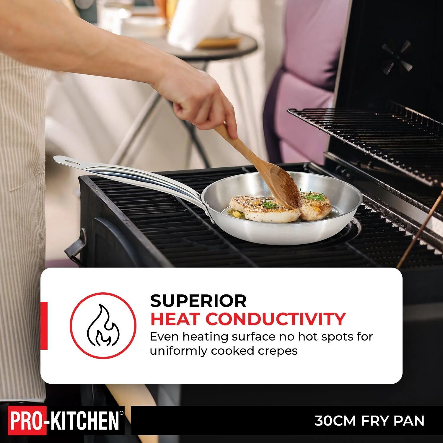 Pro-Kitchen - 30cm Fry Pan SS - Image 3