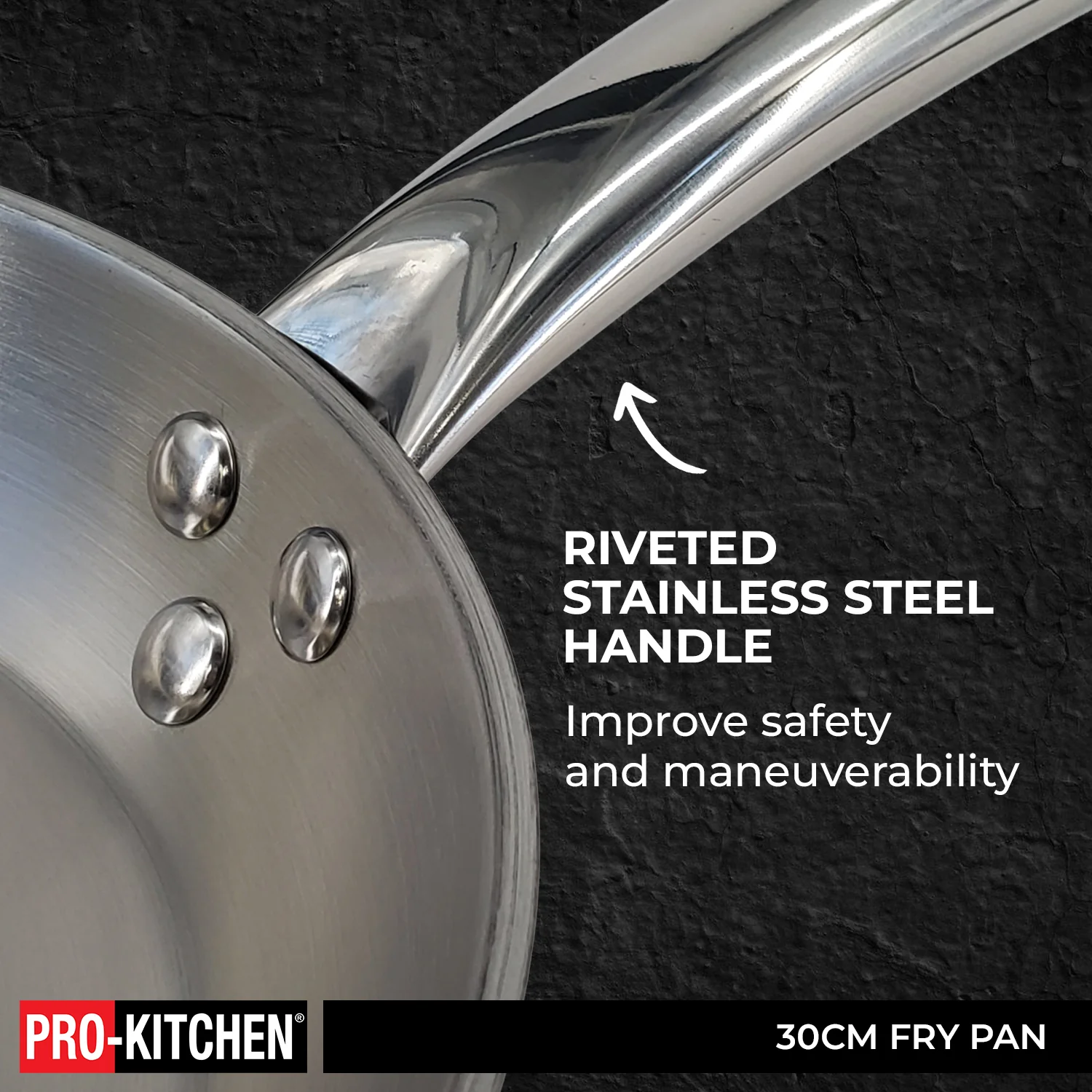 Pro-Kitchen - 30cm Fry Pan SS - Image 8