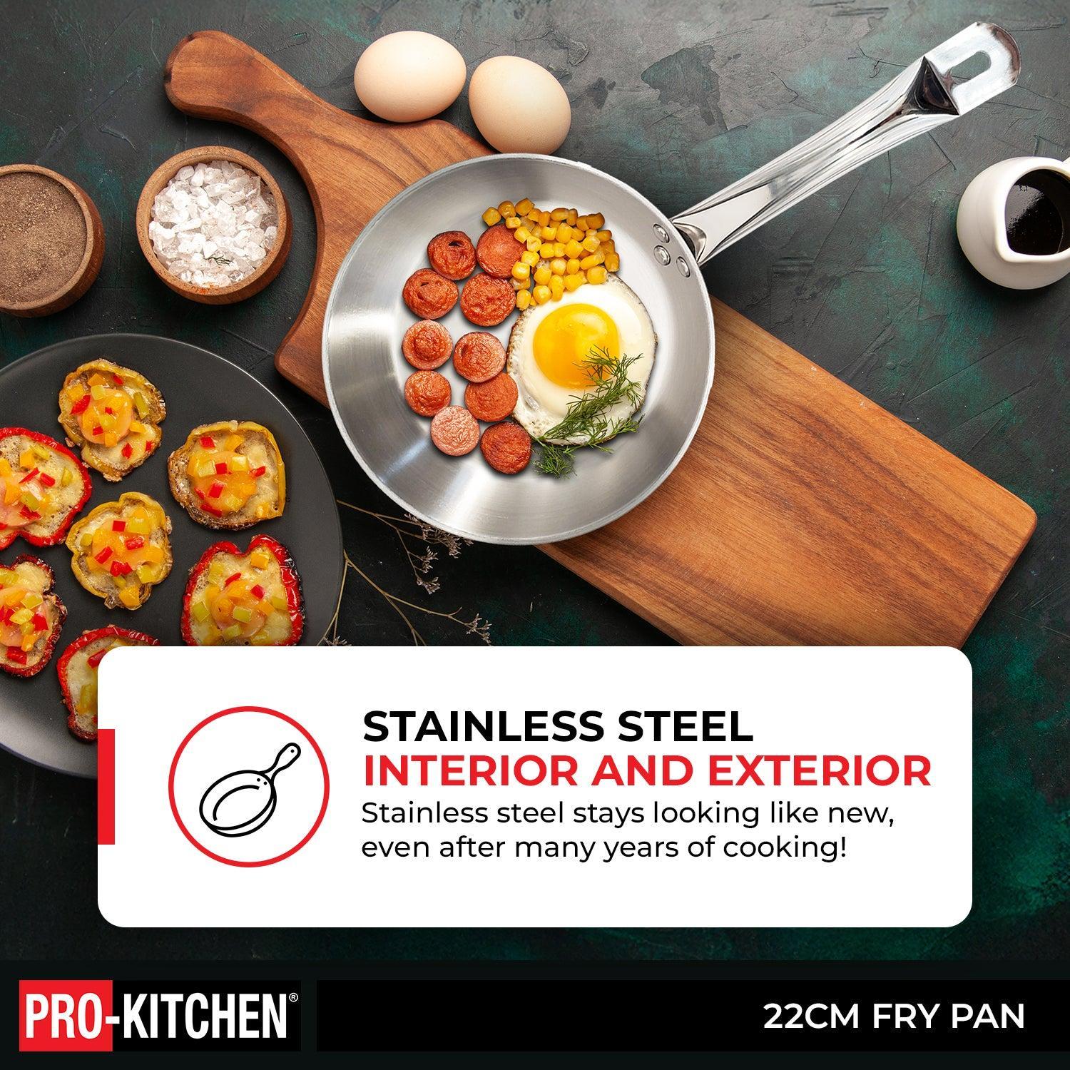 Pro-Kitchen - 22cm Fry Pan SS - Image 8