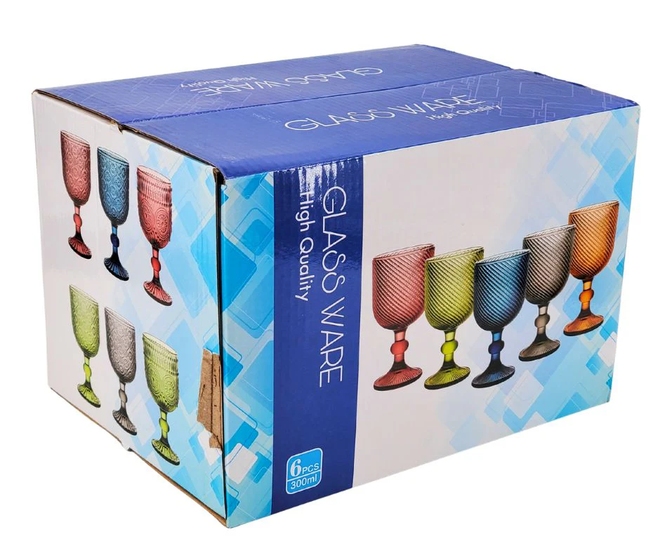 Hobnail Wine Glass 300ml - Pink - XR835 - Image 2