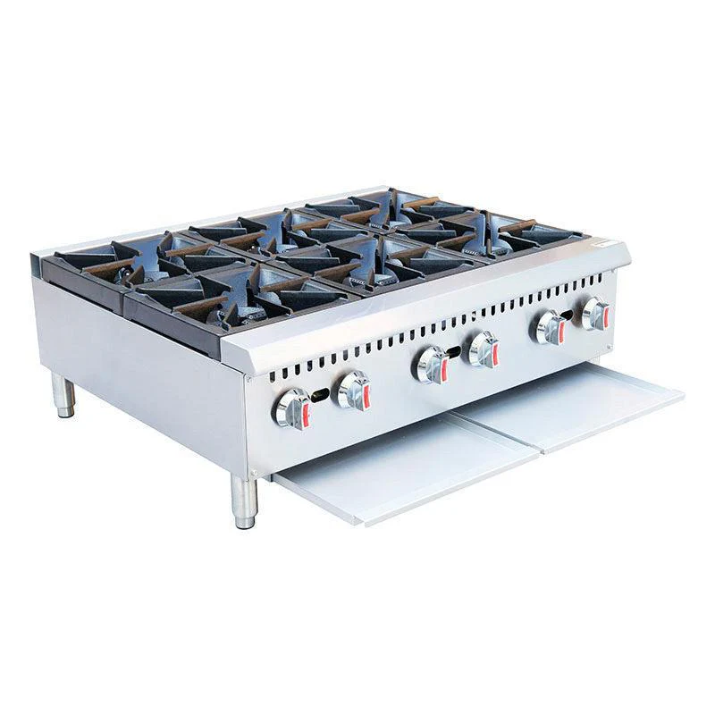 Pro-Kitchen - Hot Plate 6 Burners 180000 BTU 36"x30"x13.5" - GHP6L - Image 2
